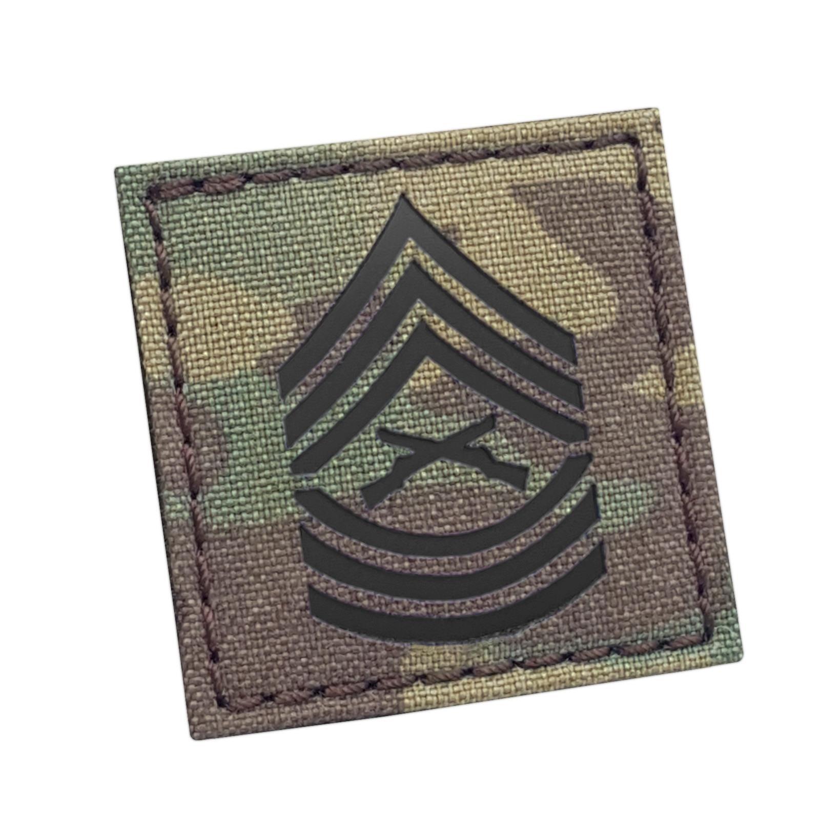 IR USMC master sergeant MGYSGT e-8 rank multicam 2x2 US marines tactical patch