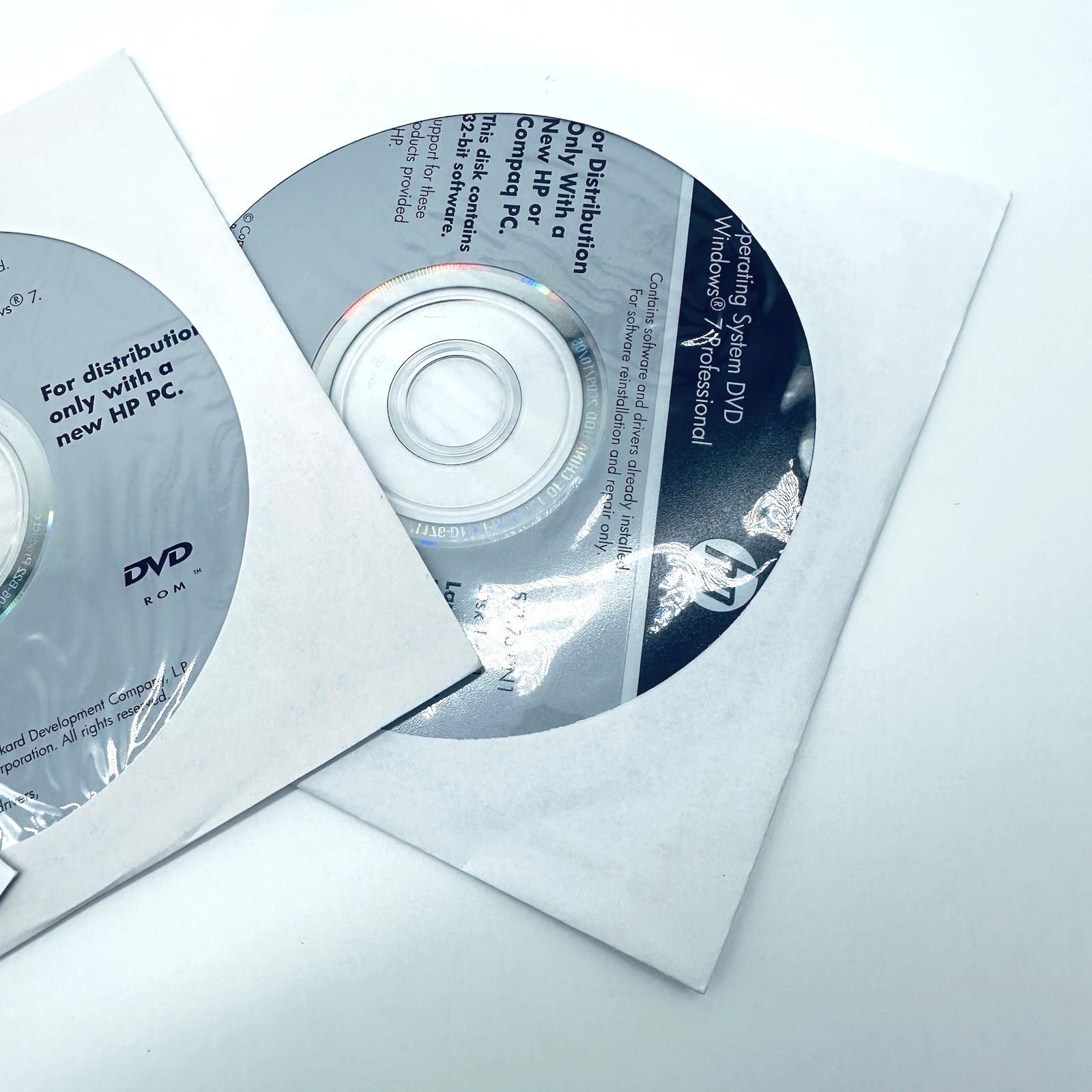 HP Windows 7 CD Disc Notebook Accessories for Dockable System Recovery DVD