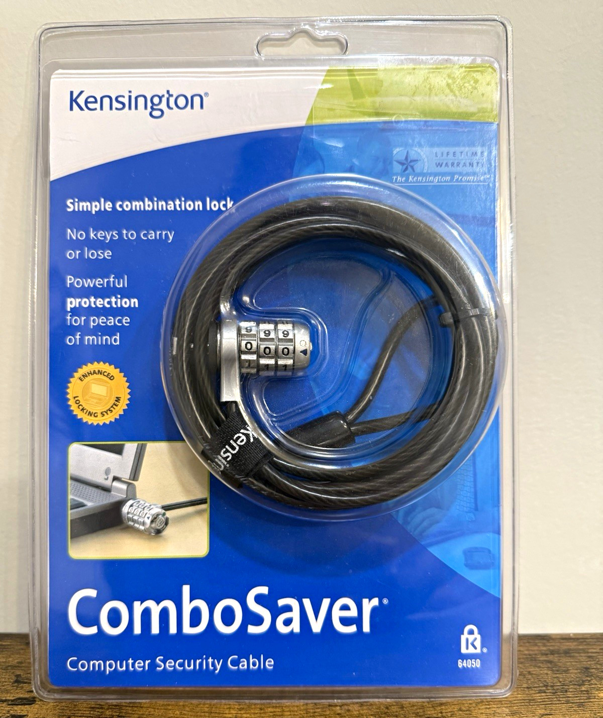 Kensington ComboSaver Computer Security Cable Combination Lock 6 ft 64050