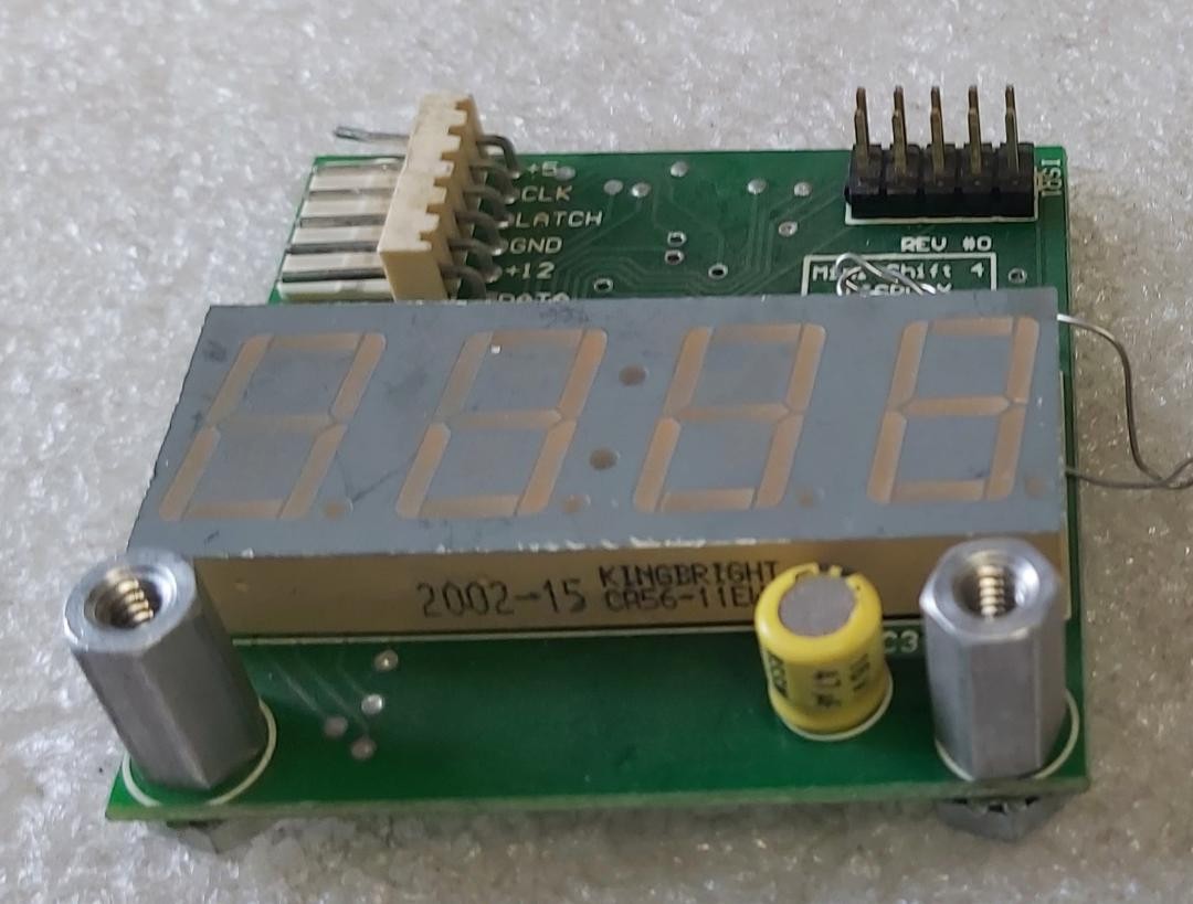 BENCHMARK GOLD ZONE Arcade Game DISPLAY Board (2166)