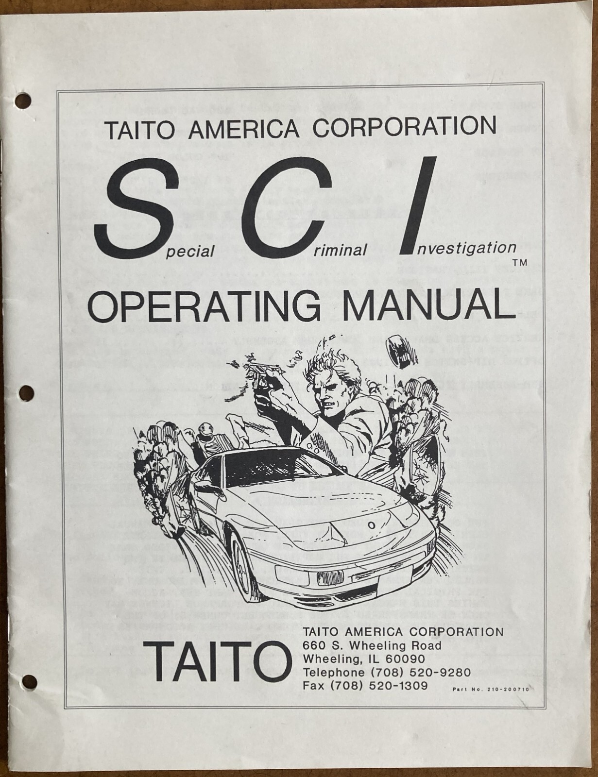 S.C.I. Arcade Game Manual