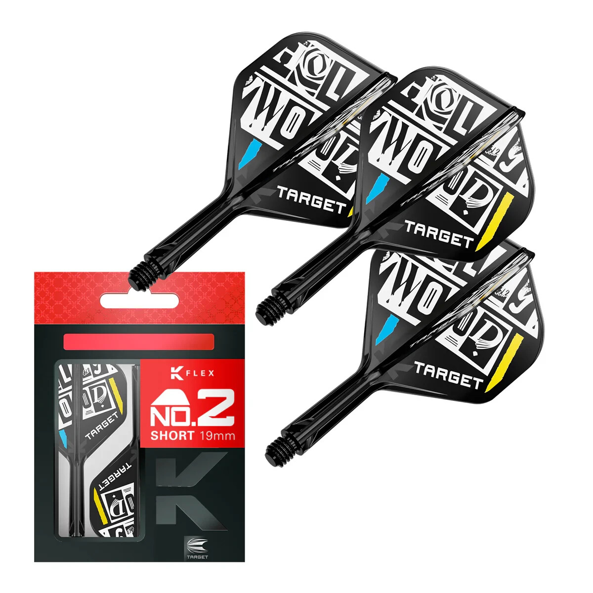 CHRIS DOBEY   TARGET K-FLEX 1 PIECE SHORT  SHAFT  NO2 FLIGHT
