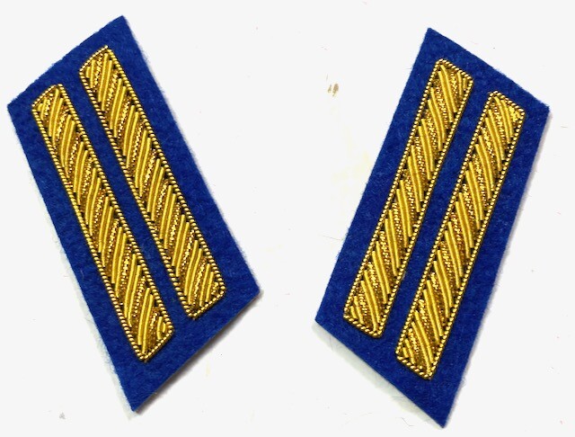CIVIL WAR CS COFEDERATE 1ST LIEUTENANT FROCK COAT COLLAR INSIGNIA-INFANTRY