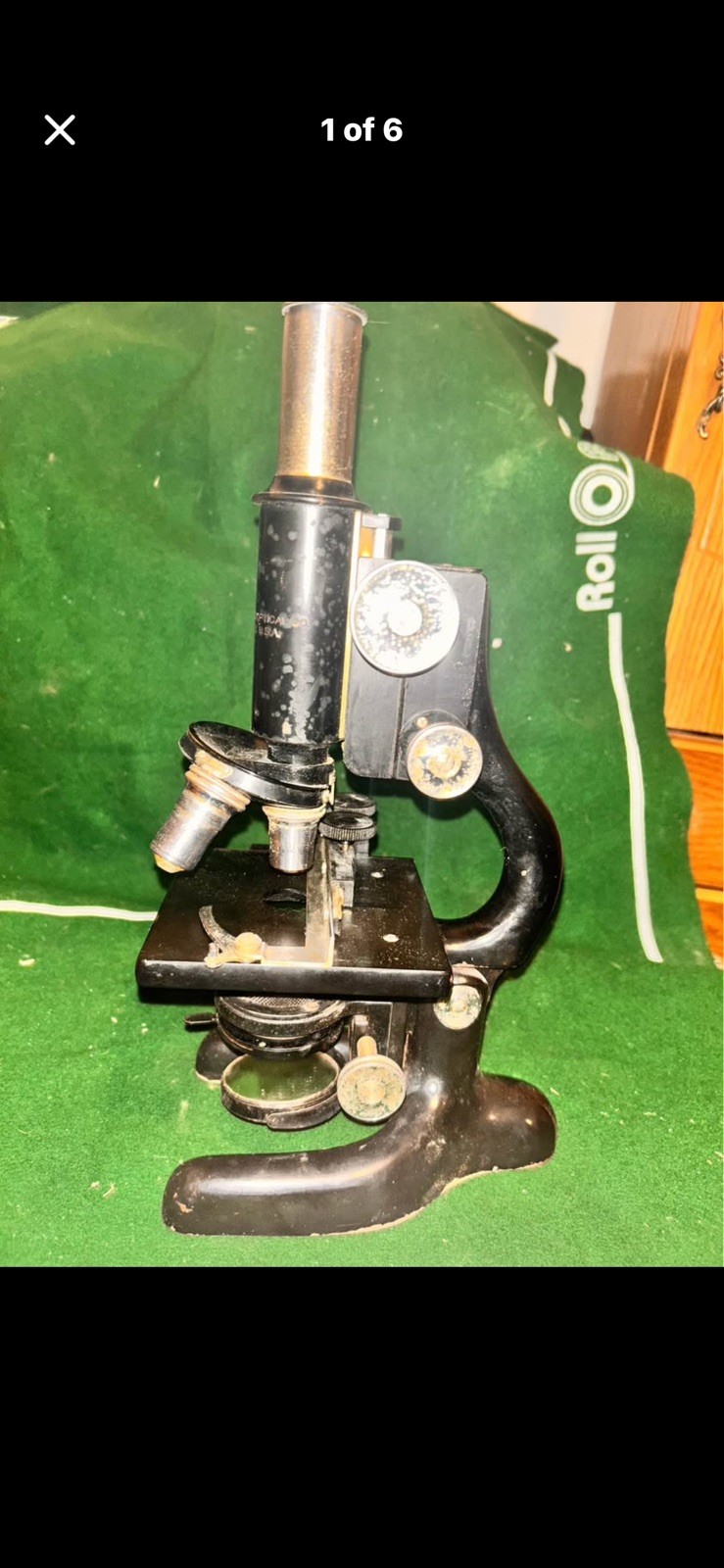 1930 Bausch & Lomb Brass Microscope