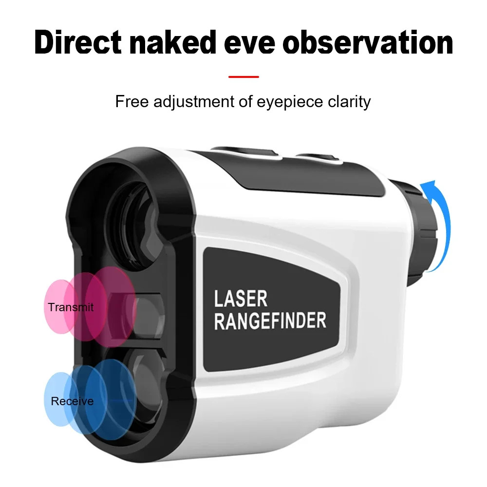 Golf Rangefinder with Slope 600M Laser Range Finder Monocular Telescope