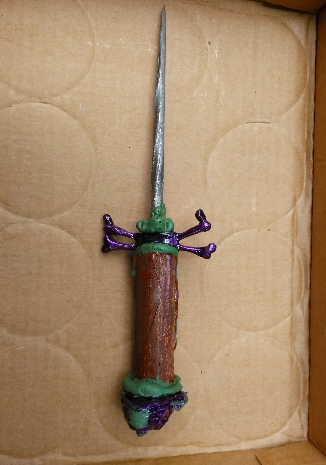 Devils Head - One of a Kind Dagger - Stiletto​ Spike Blade