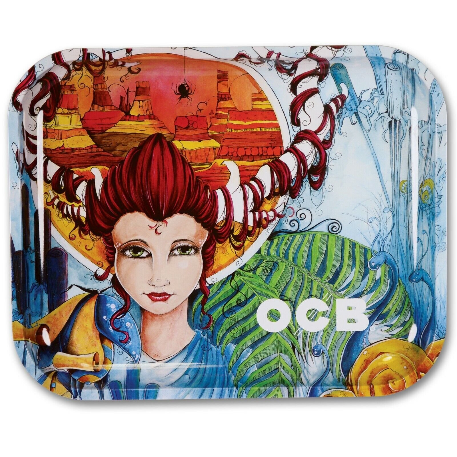 OCB Large Artist Metal Rolling Tray LIMITED EDITION 11" x 14" Same Day Shipping