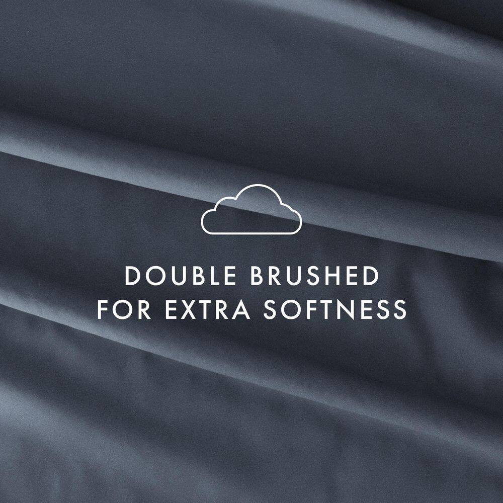 6-Piece Solid Stone Twin Bed Sheet Set
