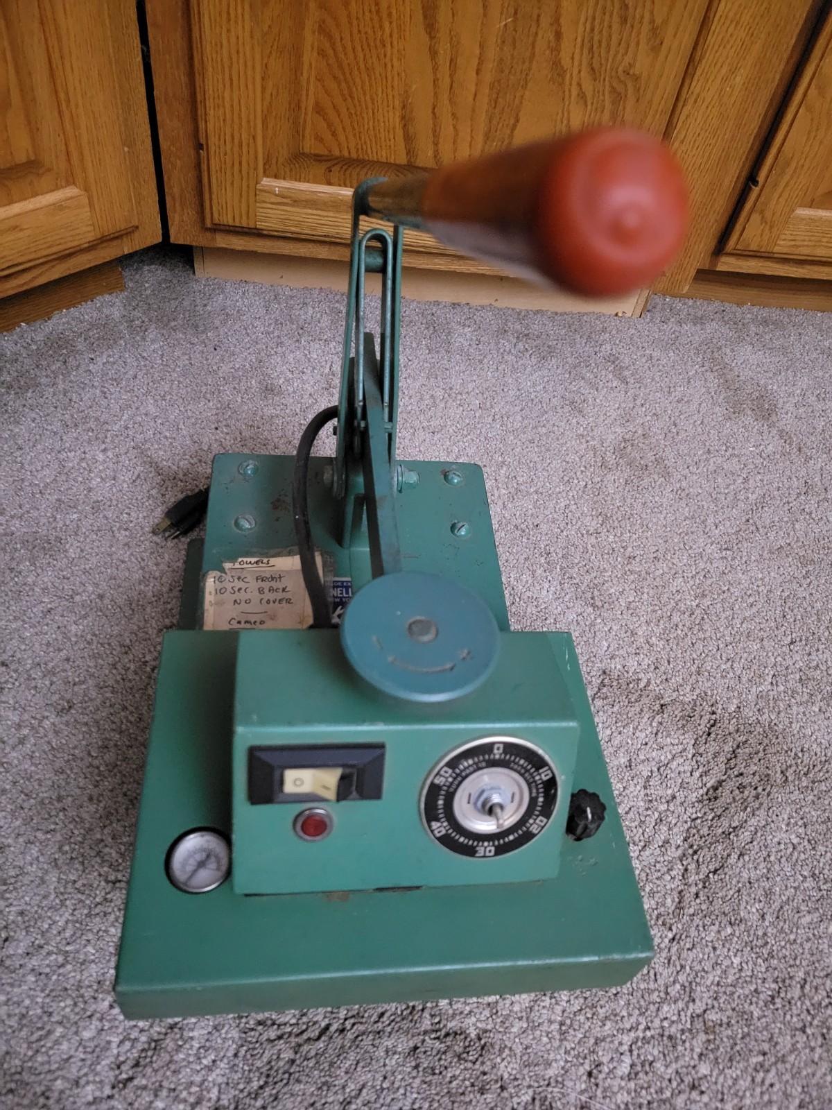 Model Heat Press Transfer Geo Knight J.C. Nellissen 374DSN  Works Great