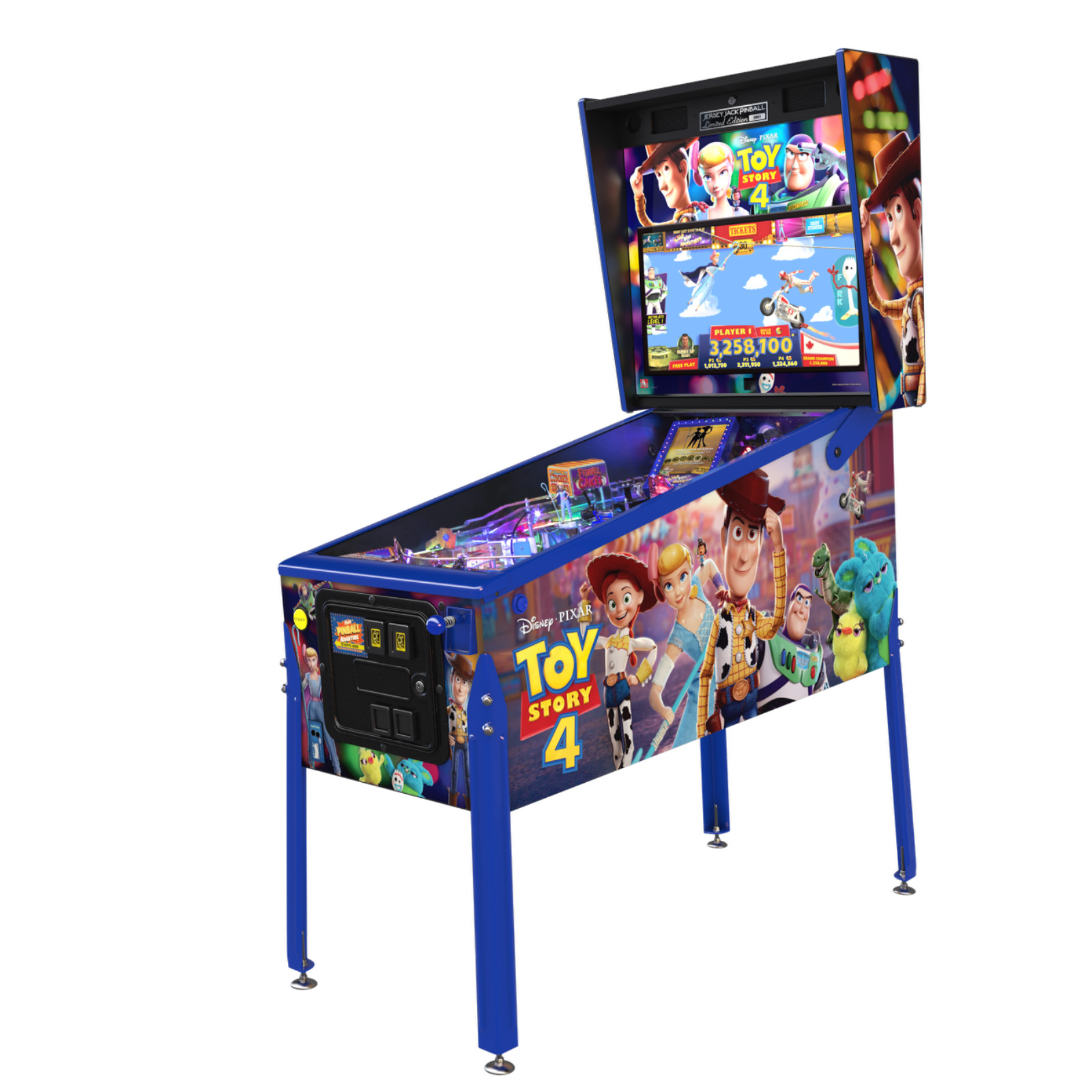 JERSEY JACK TOY STORY 4 LIMITED EDITION PINBALL MACHINE