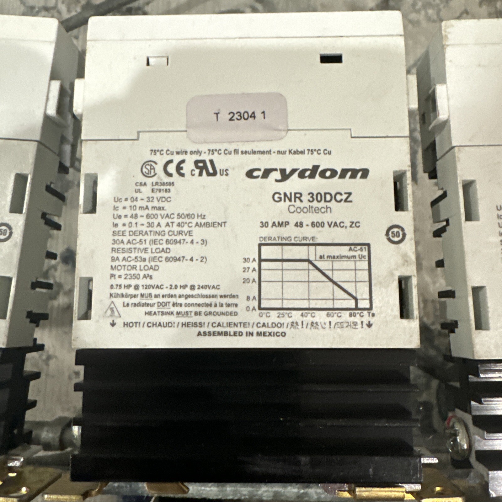 3 Lot - Crouzet GNR30DCZ Solid State Relay