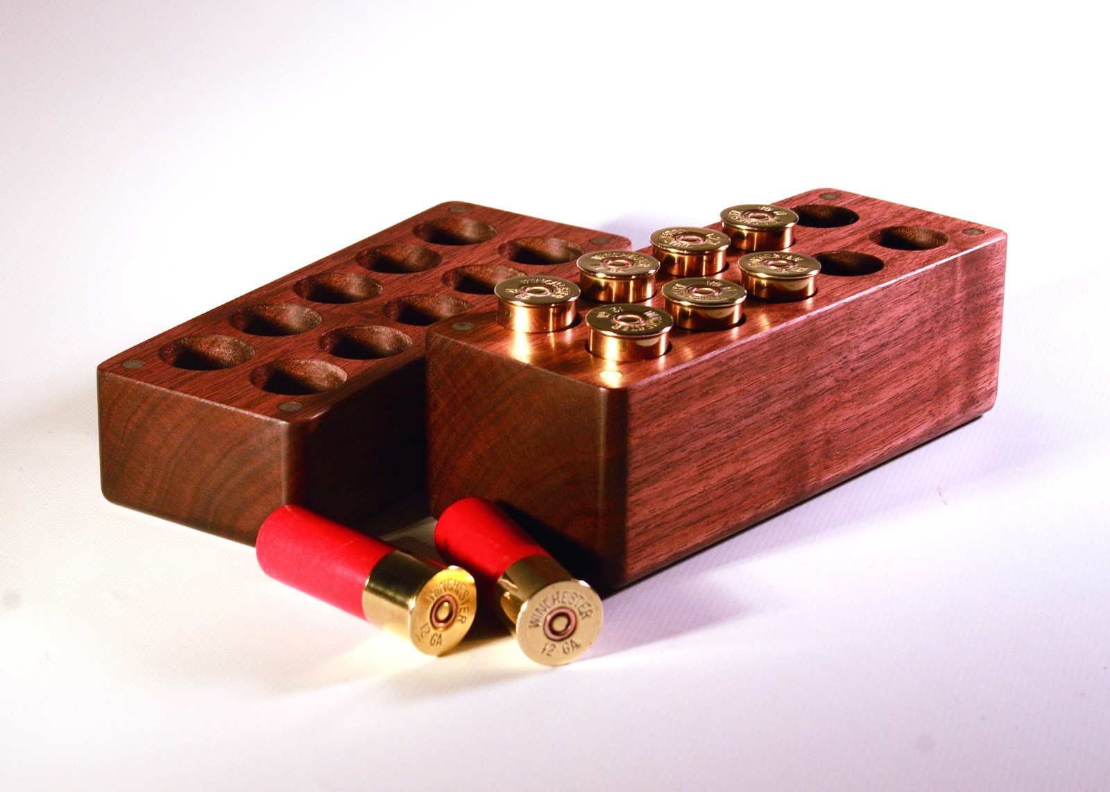 10 Rd Walnut Ammo Box 16 Gauge Shotgun Winchester Remington benelli browning ga