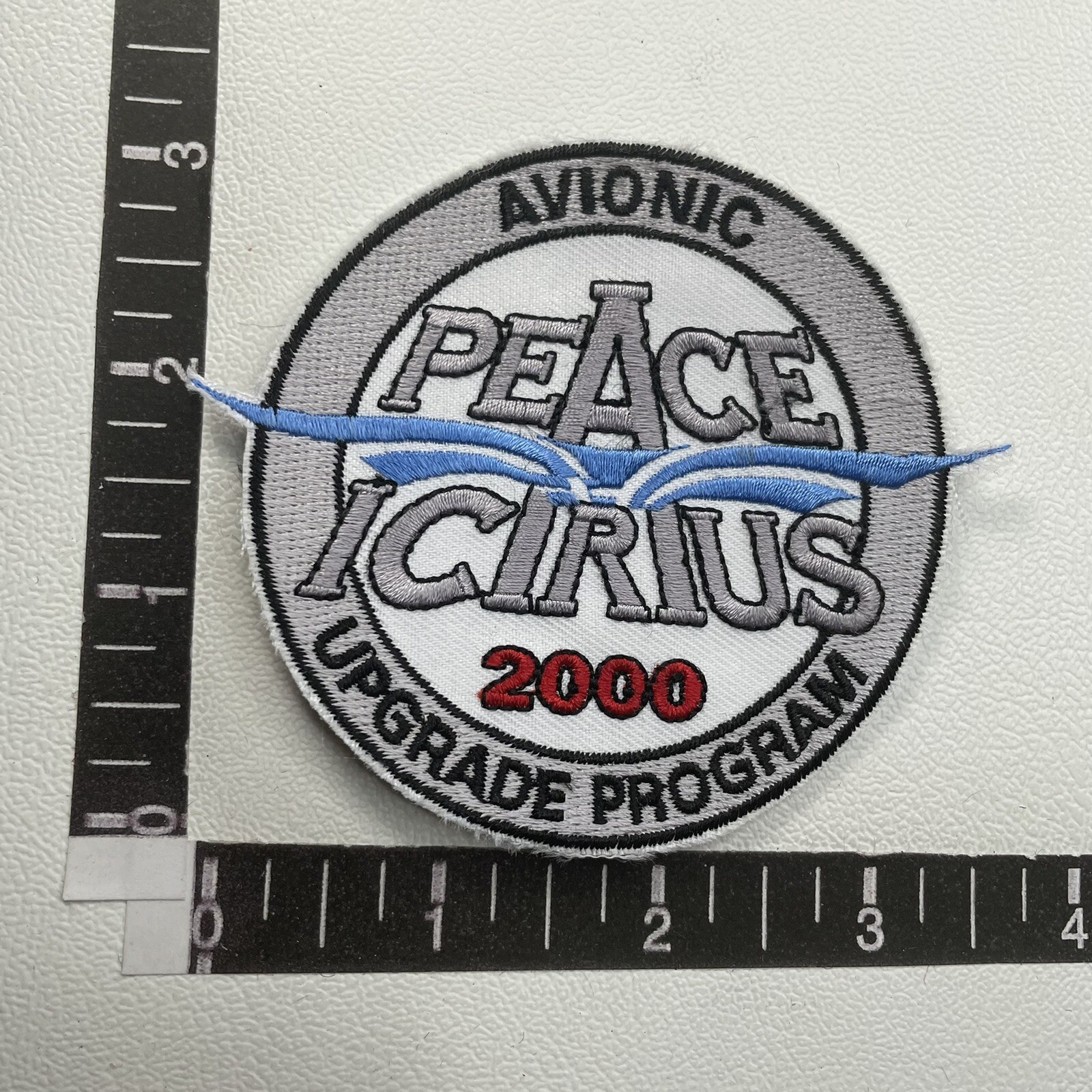 Airplane Patch PEACE CIRCUS (? Icircus?) 2000 AVIONIC UPGRADE PROGRAM 17N1