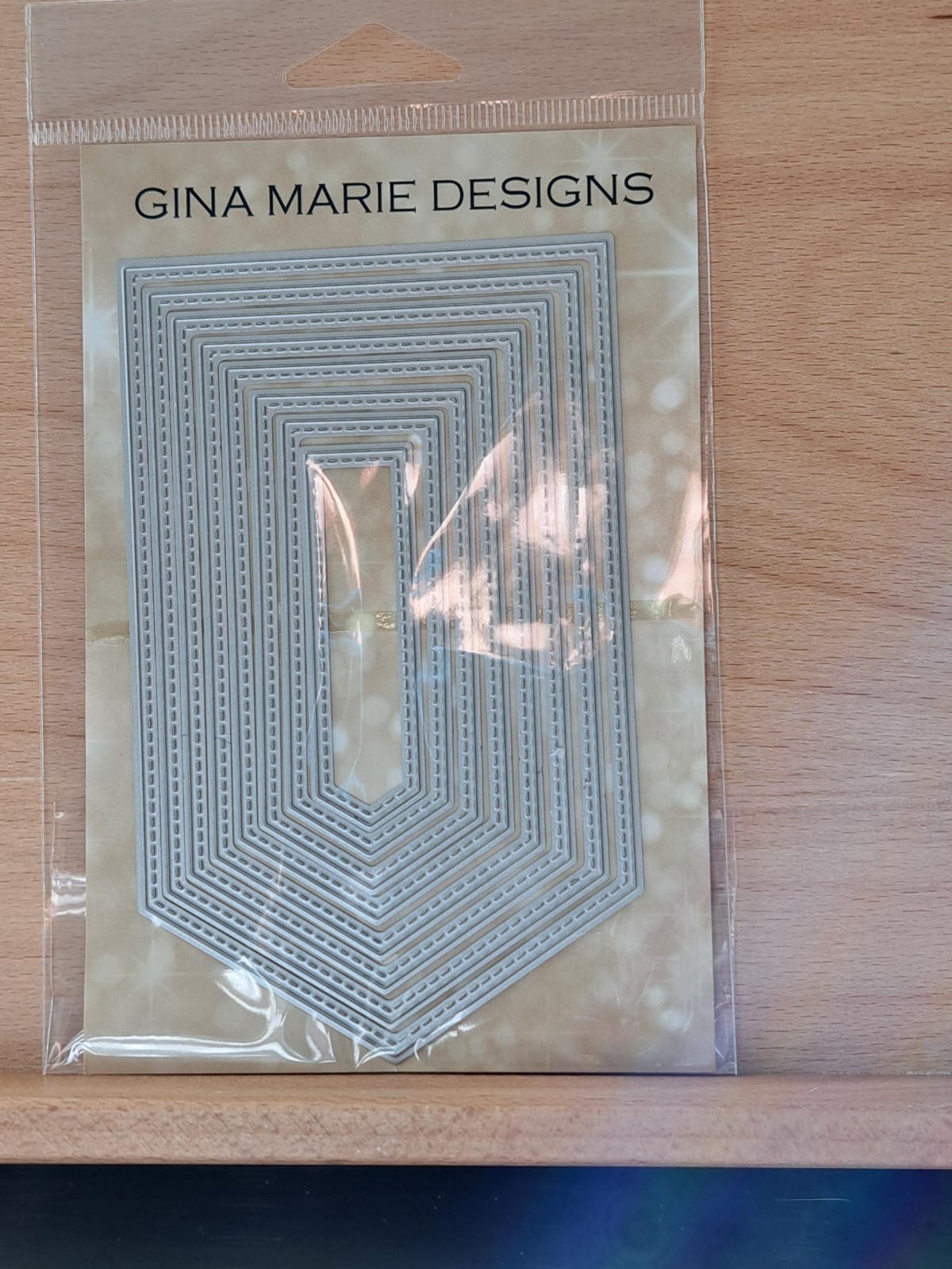 814 Gina Marie Designs Nested Nesting Stitched Label Tag Craft Cutting Dies