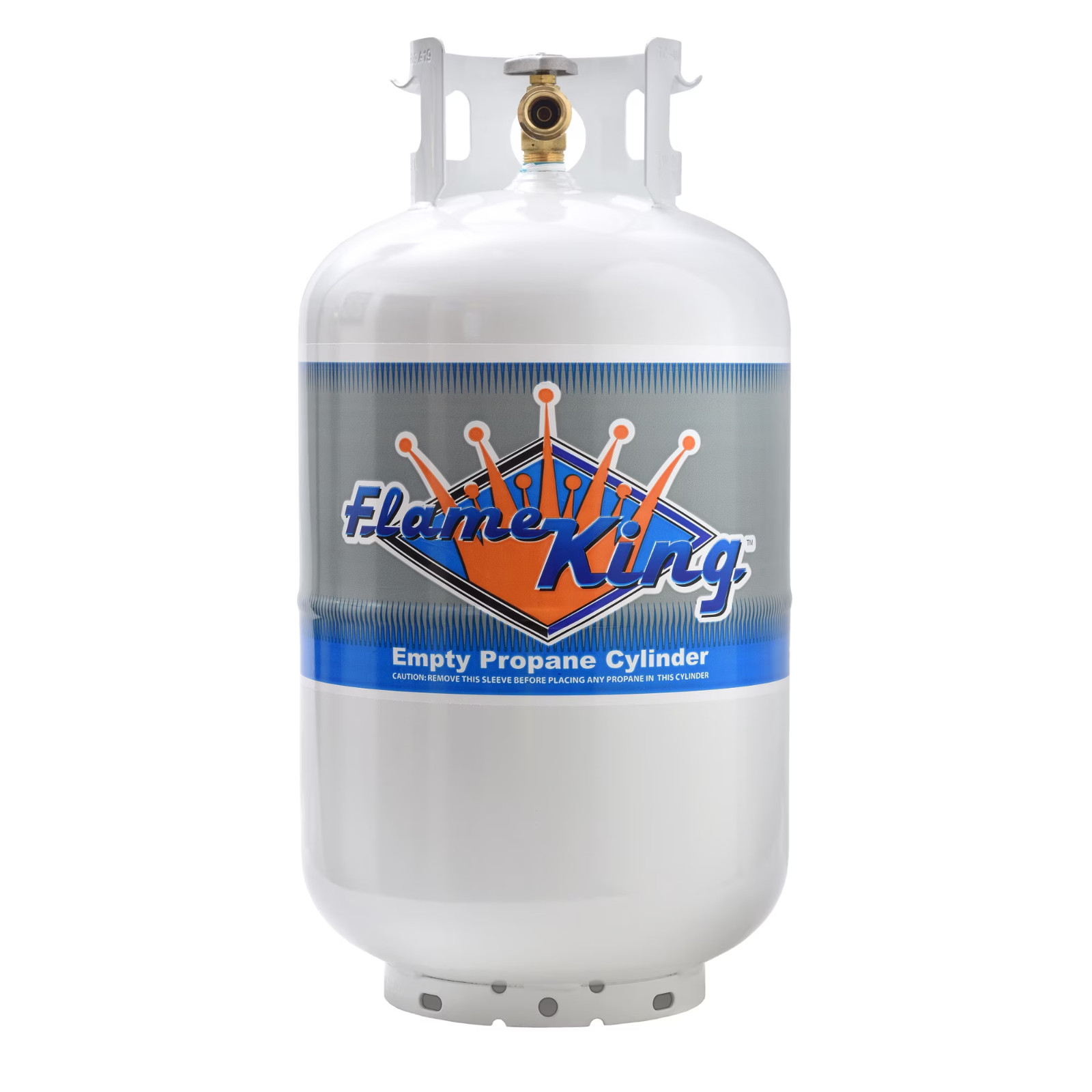 Flame King 30 lb. Propane Tank with Type 1 Overfill Protection Device Valve (Shi