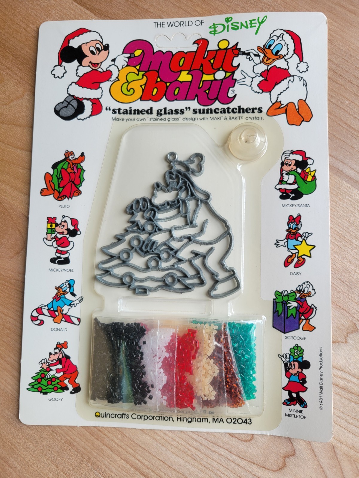 Vintage Makit Bakit Goofy Tree Disney Christmas Ornament Suncatcher