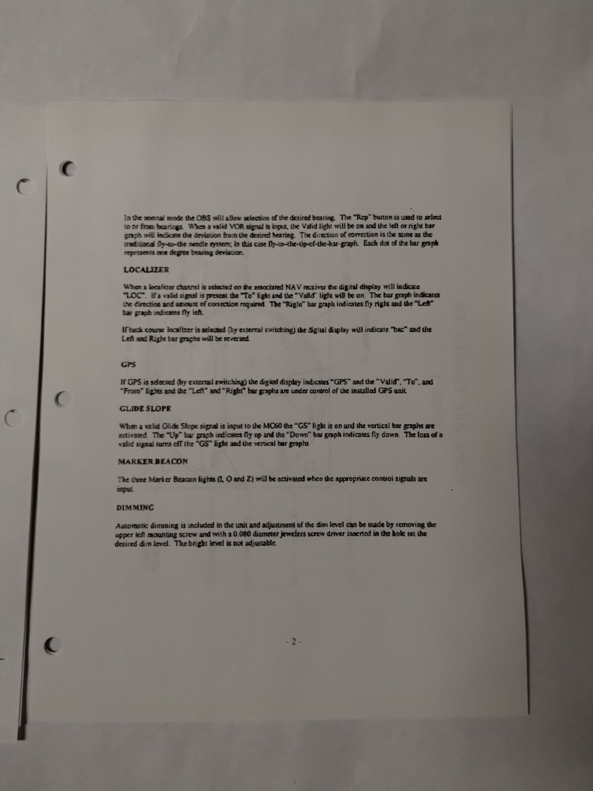 Michel MC60 NAV Converter Operation/ Installation Manual-Copy