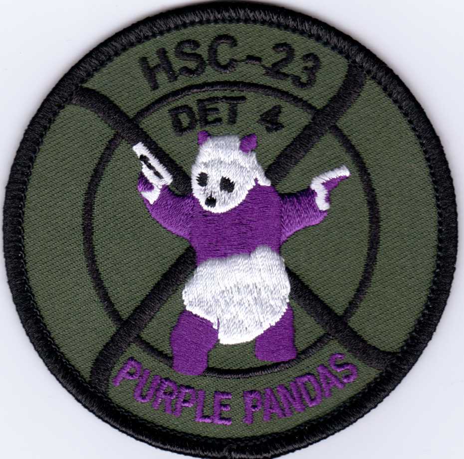 USN PATCH - HELICOPTER SEA COMBAT SQUADRON (HSC-23) SUBDUED COLOR:GA14-1