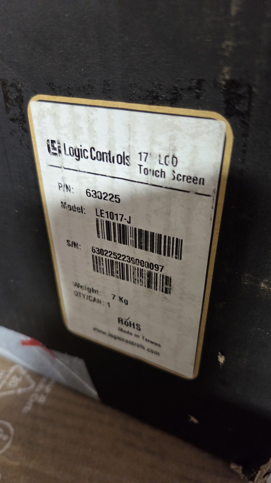 Logic Controls 17" LCD Touchscreen LE1017-j