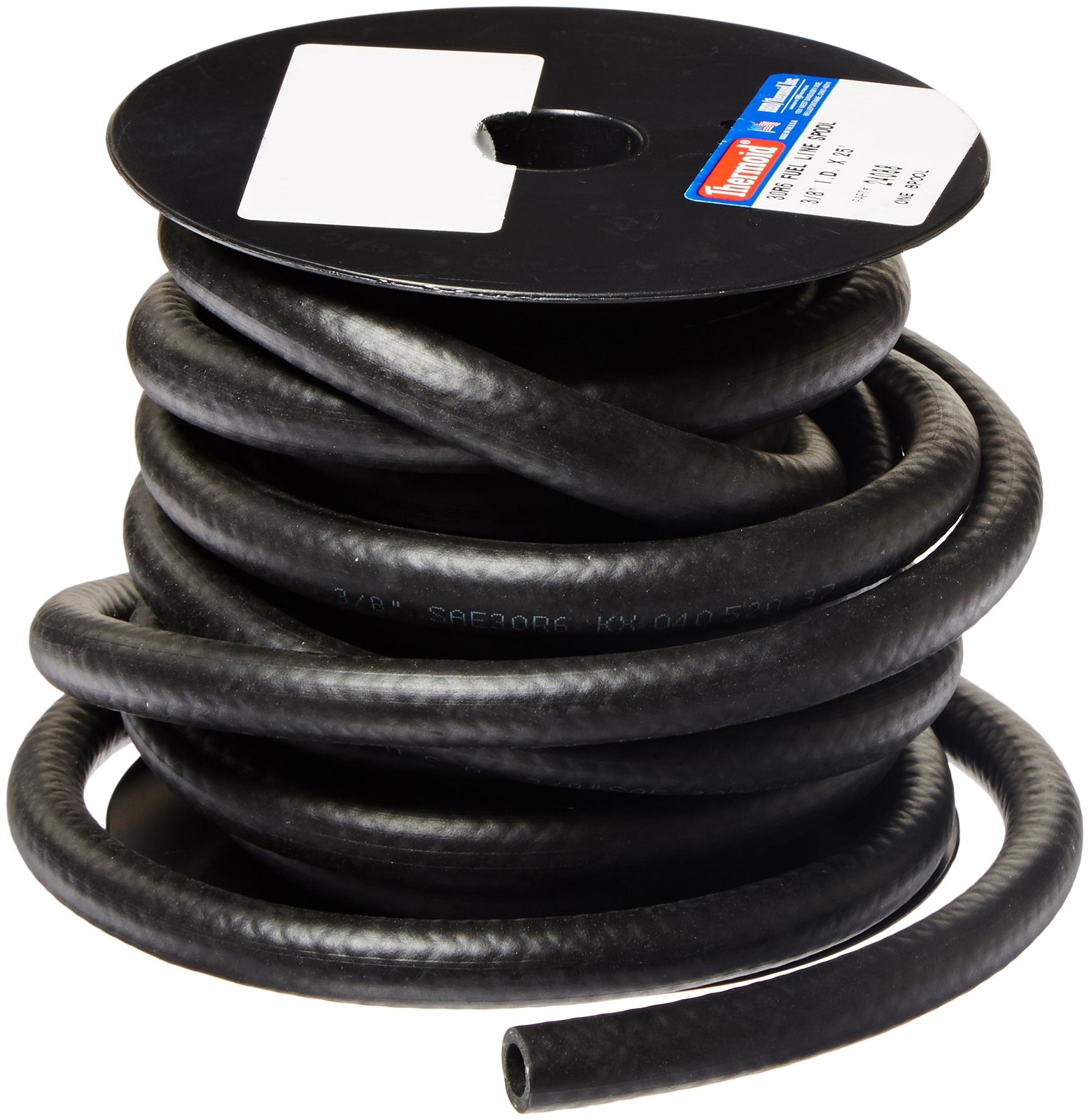 HBD Thermoid NBR/PVC SAE30R6 Fuel Line Hose, 3/8" 3/8 inches x 25 feet, Black