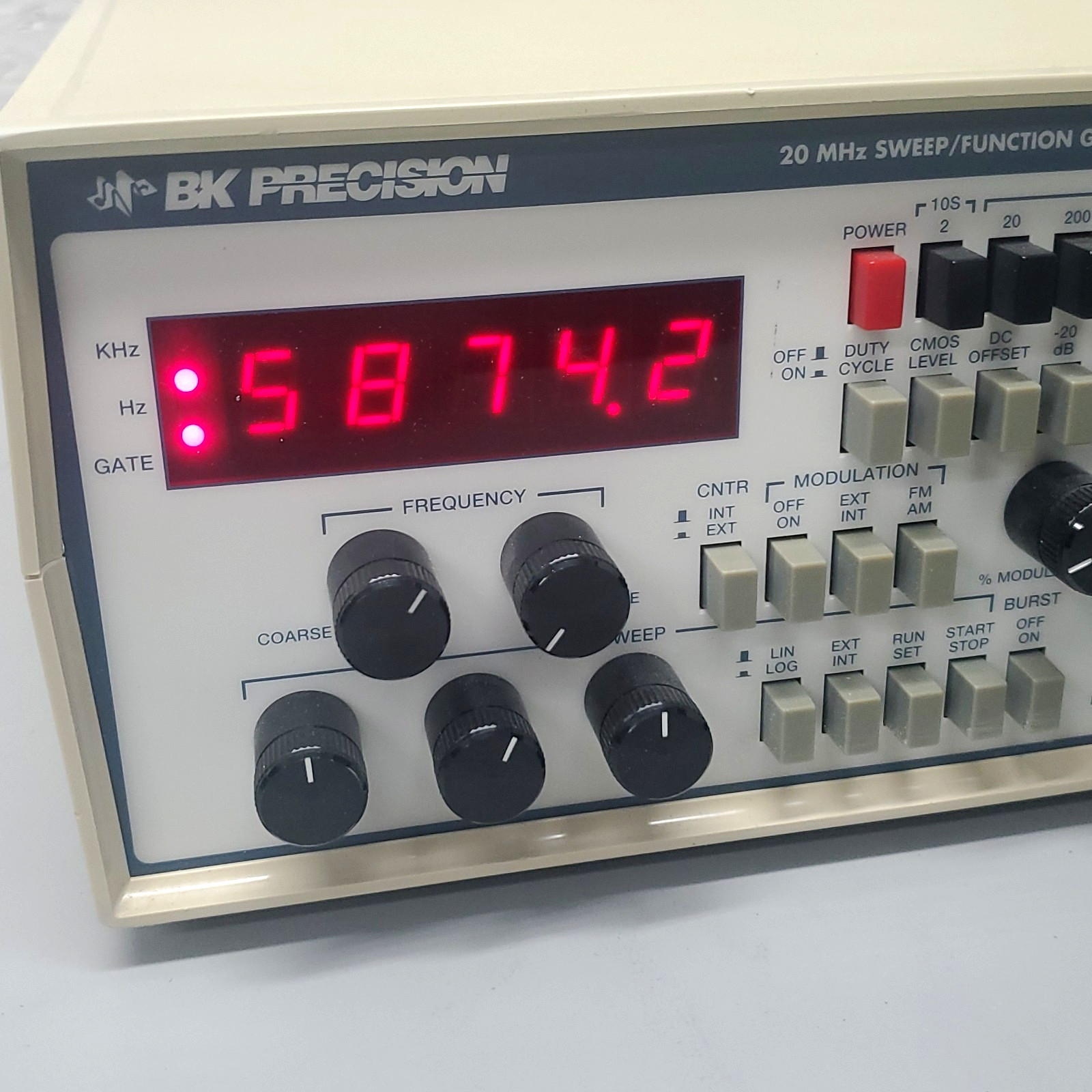 BK Precision 4040 20MHz Sweep Function Generator Frequency Counter 120V FM AM