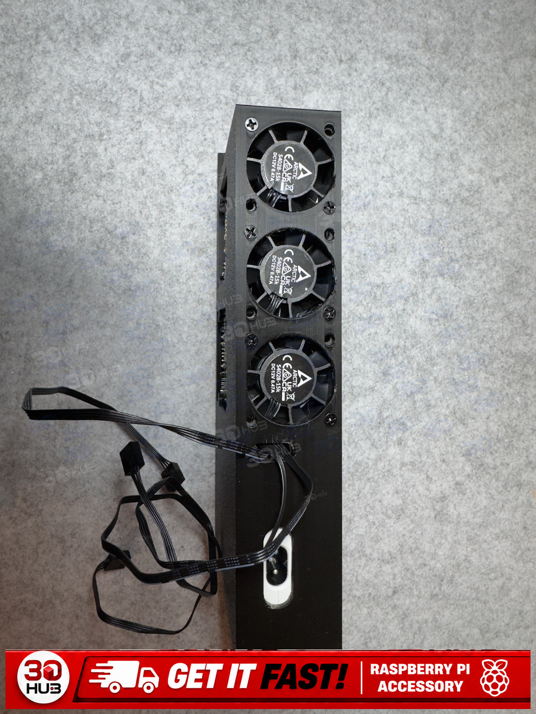 1U Rack Mount Case Dual Raspberry Pi 3 4 5 - 19in Server 40mm Fan Slots