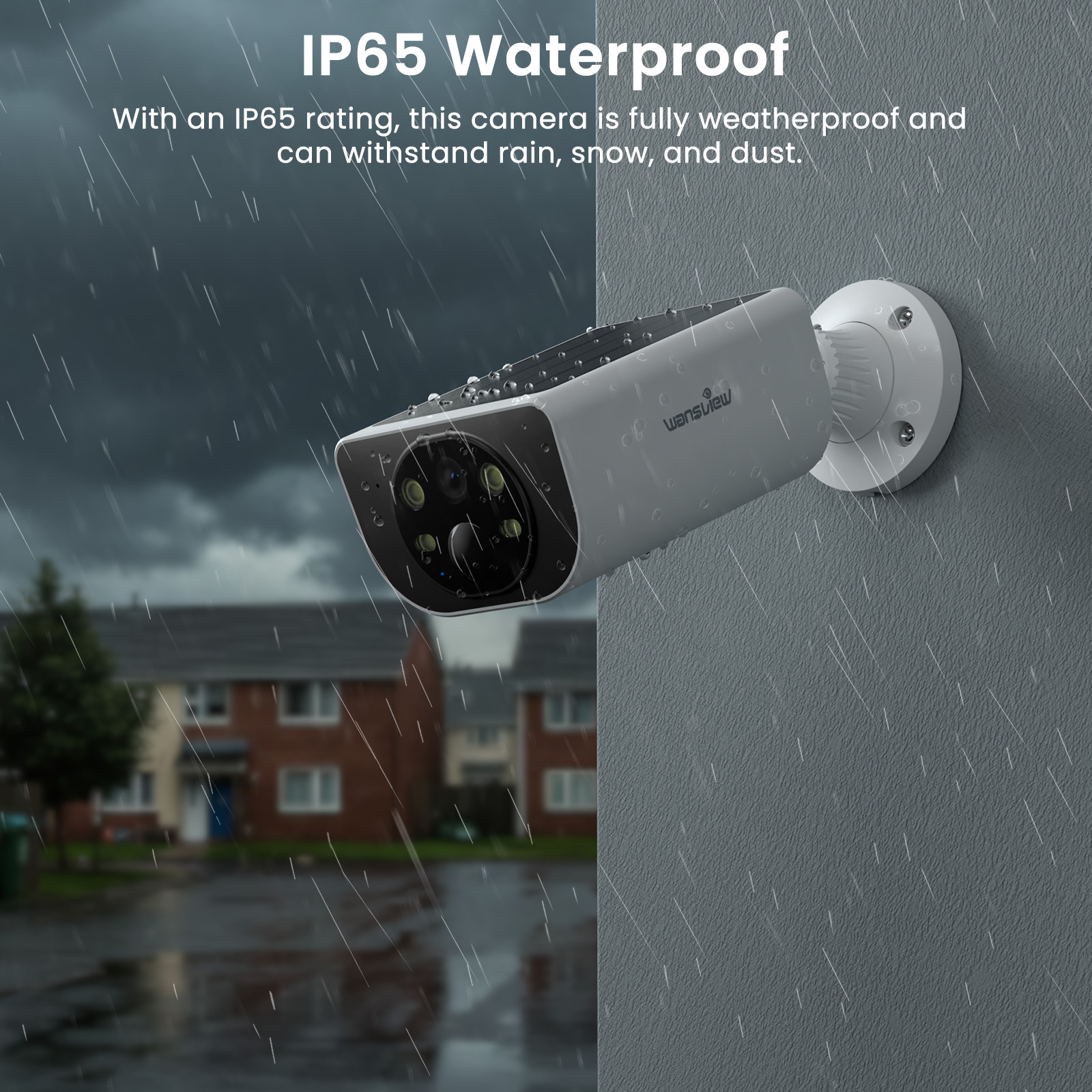 Wansview Solar Battery Powered Wireless Security Camera System Outdoor Home Wifi