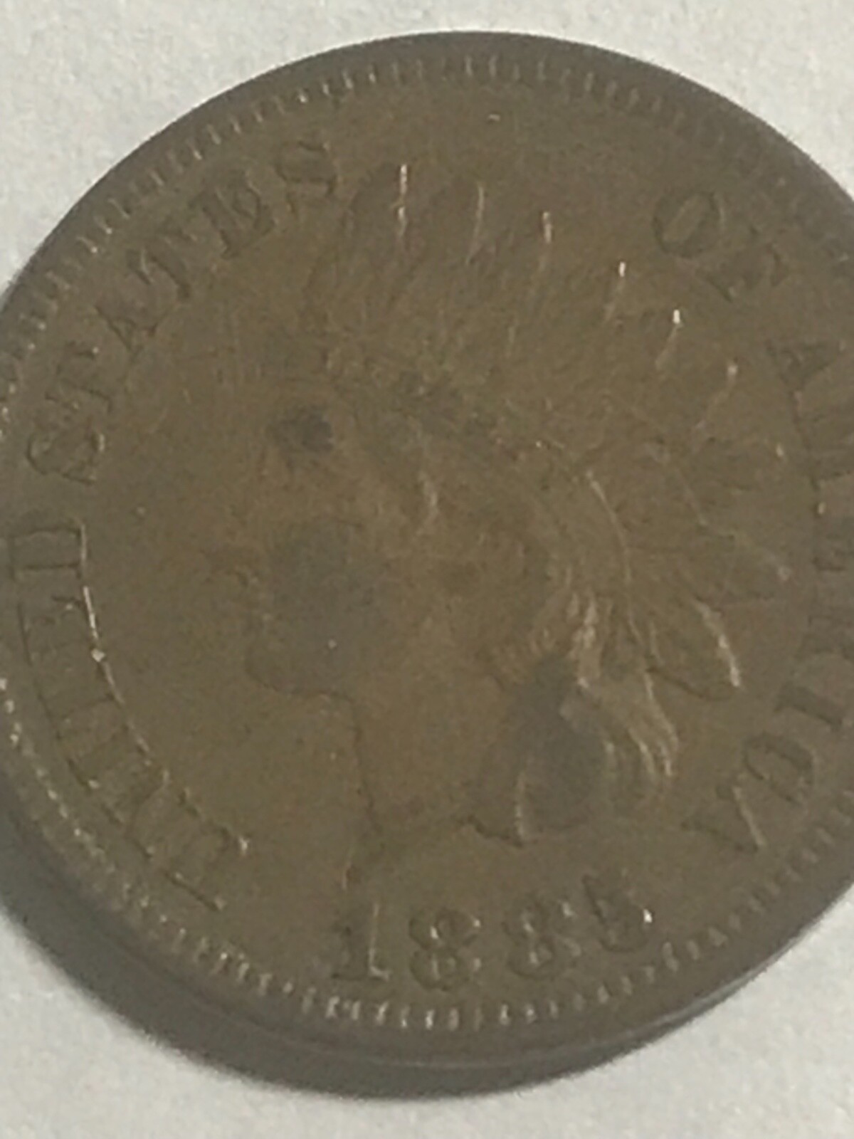 1885 Indian head cent , XF , Scarce