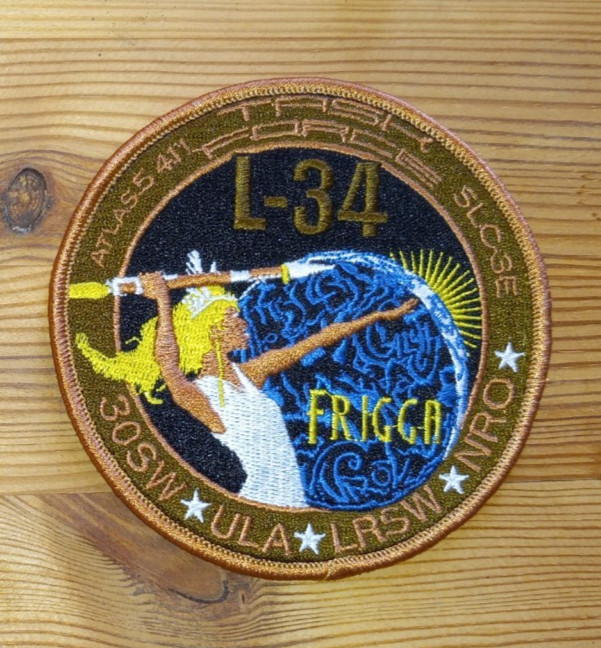 Original USAF VAFB 30SW 4SLS NRO Atlas V NROL-34 Mission Launch Patch
