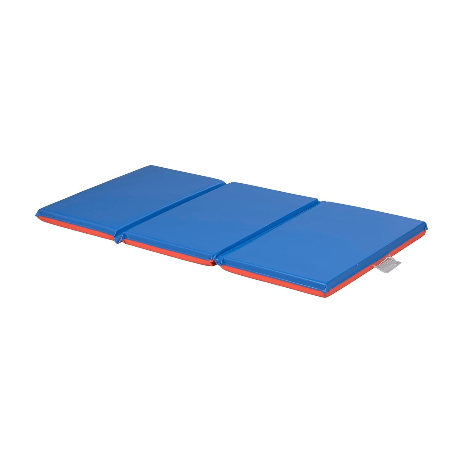 Premium Folding Rest Mat, 3-Section, 2In, Sleeping Pad, Blue/Red