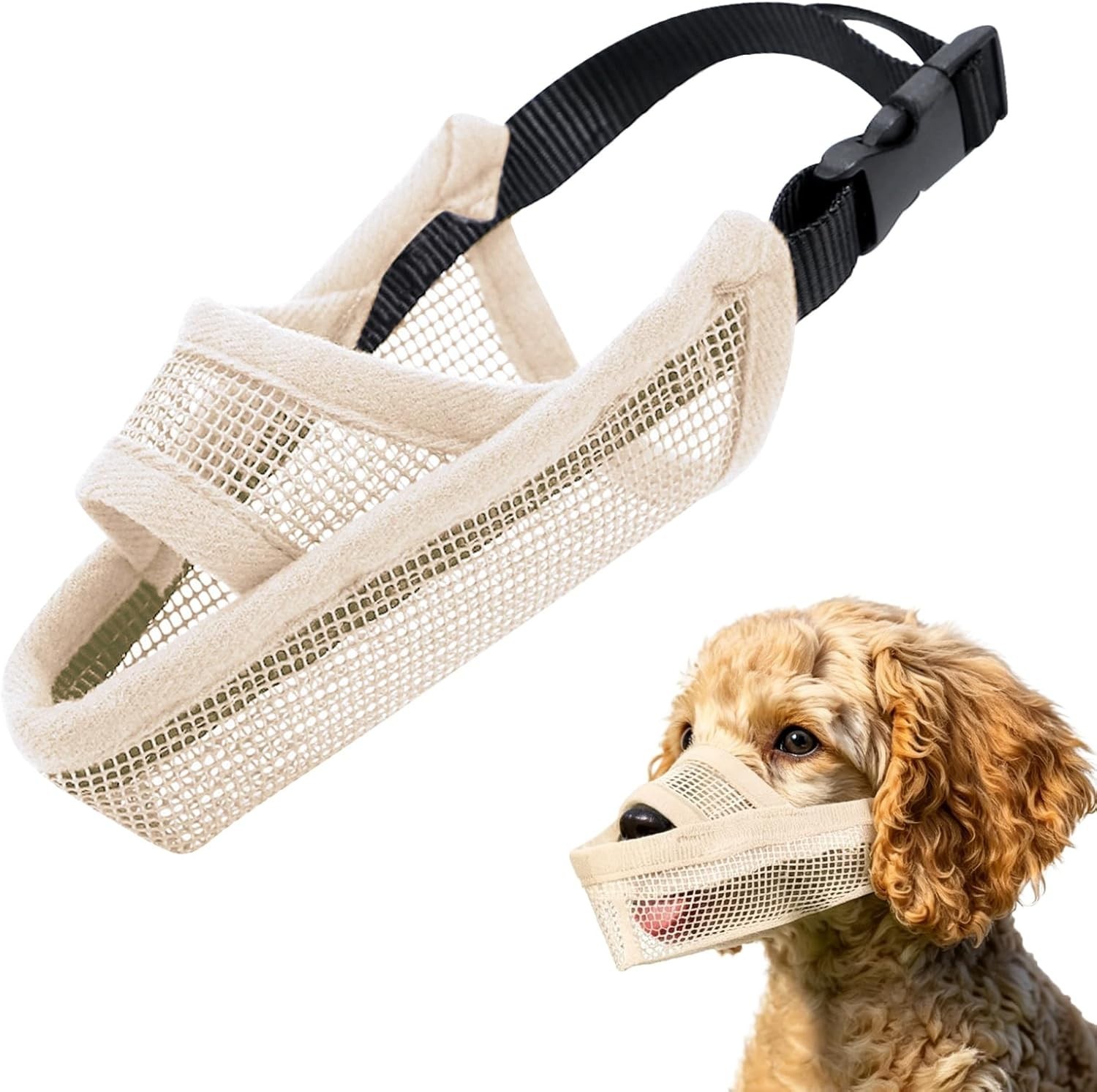 Adjustable Dog Muzzle for Small Dogs, Breathable