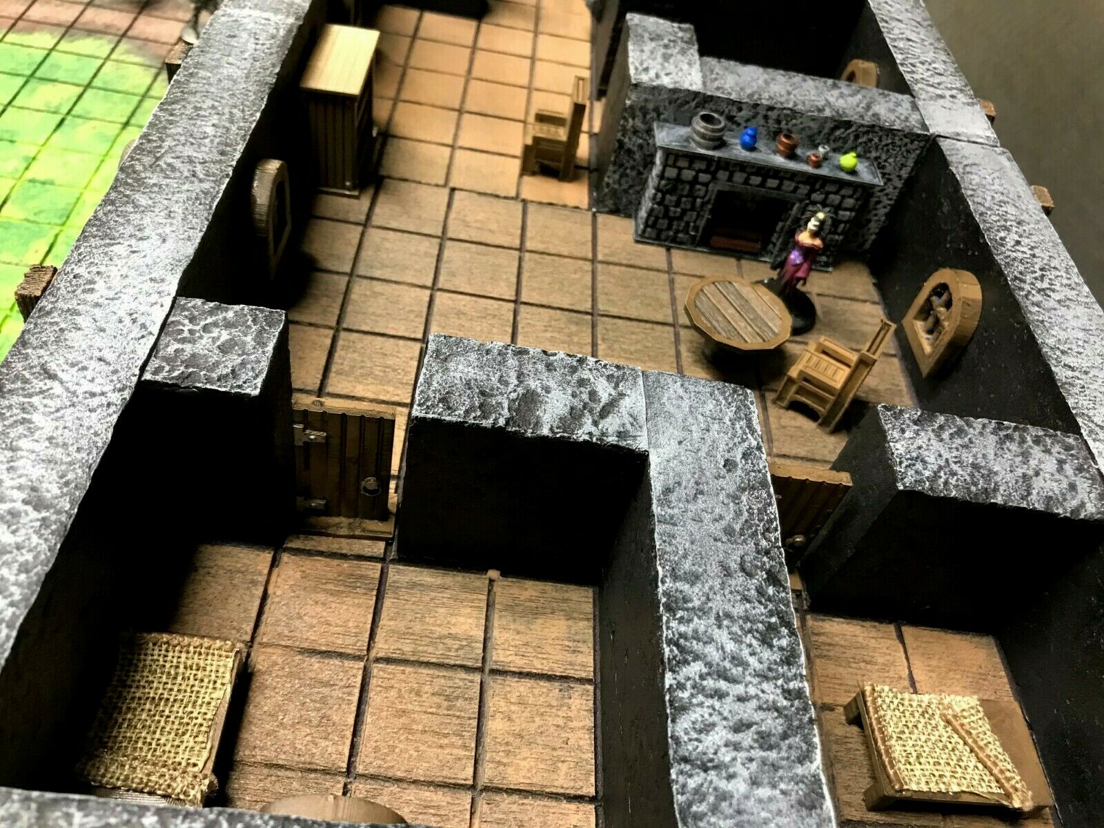 Huge Tavern Inn Terrain Modular Set 28mm Dungeons & Dragons Pathfinder d&d rpg