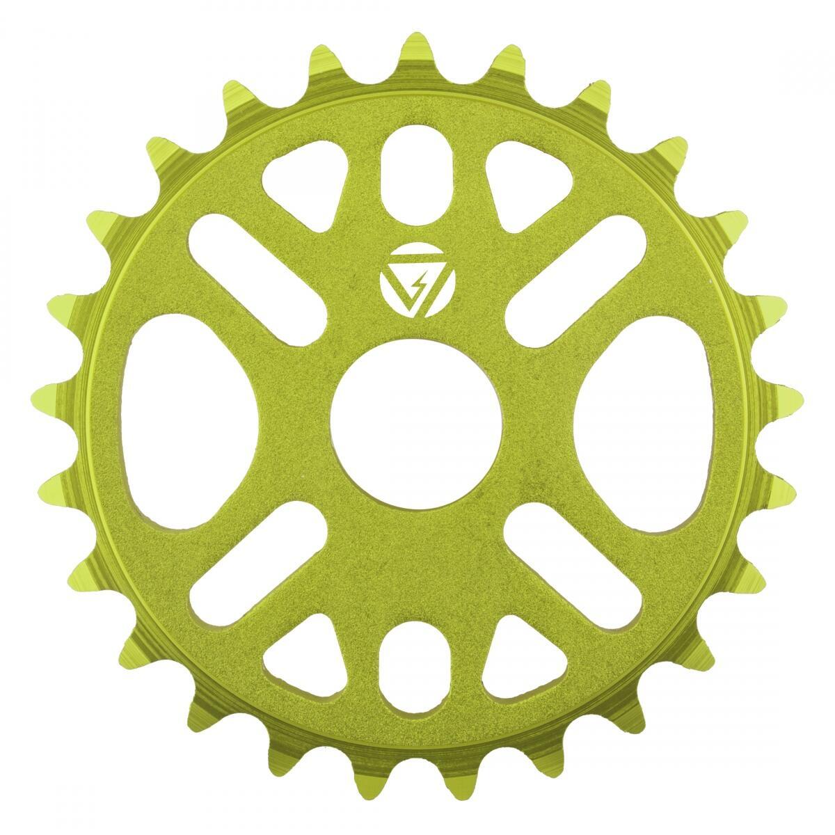 BLACK OPS BMX BIKE CHAINRING 25T MICRO DRIVE II ALLOY GREEN