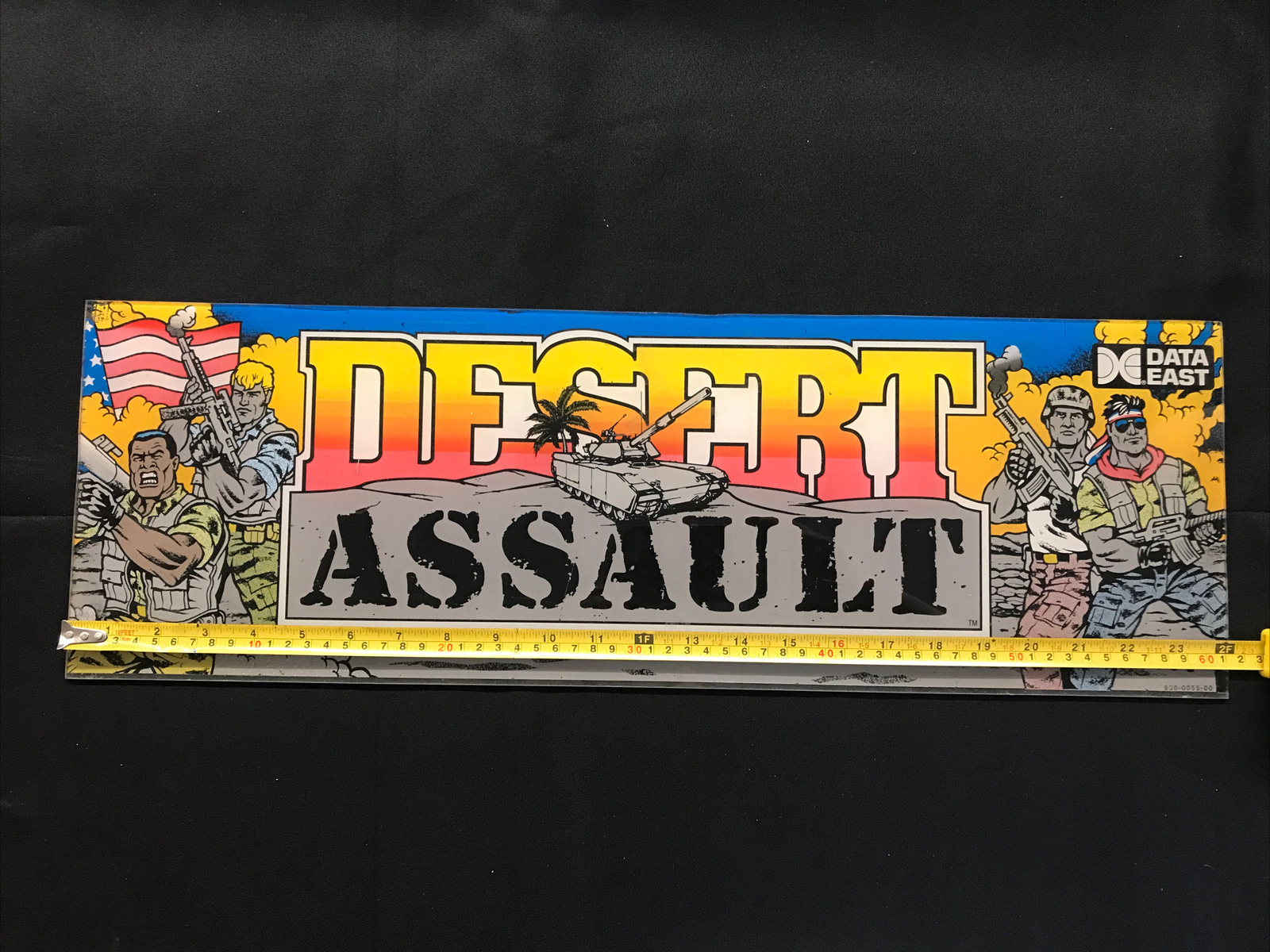 Desert Assault Plexiglass Marquee Data East