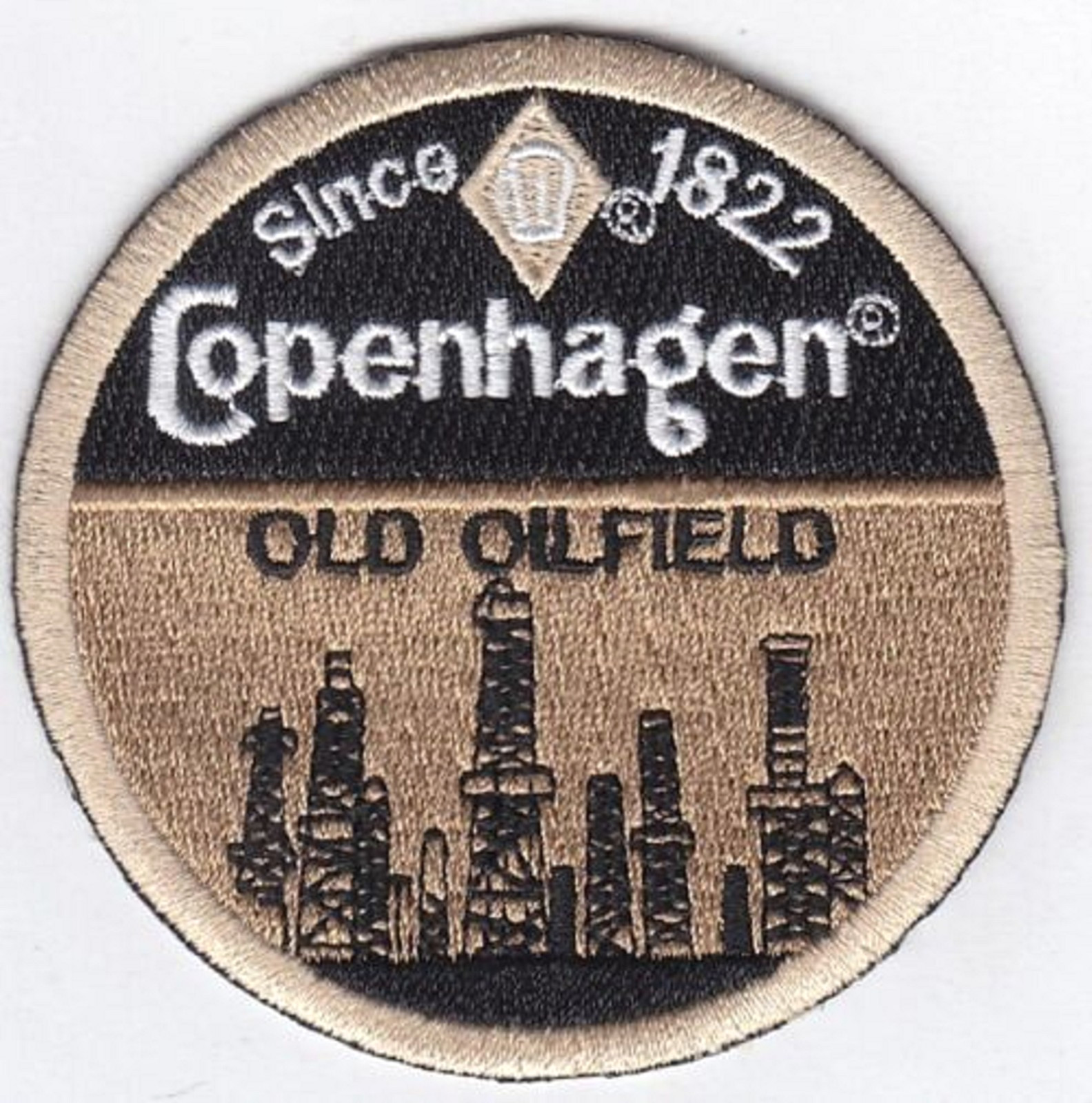 Copenhagen Embroidered Patches 3" Diameter iron-on