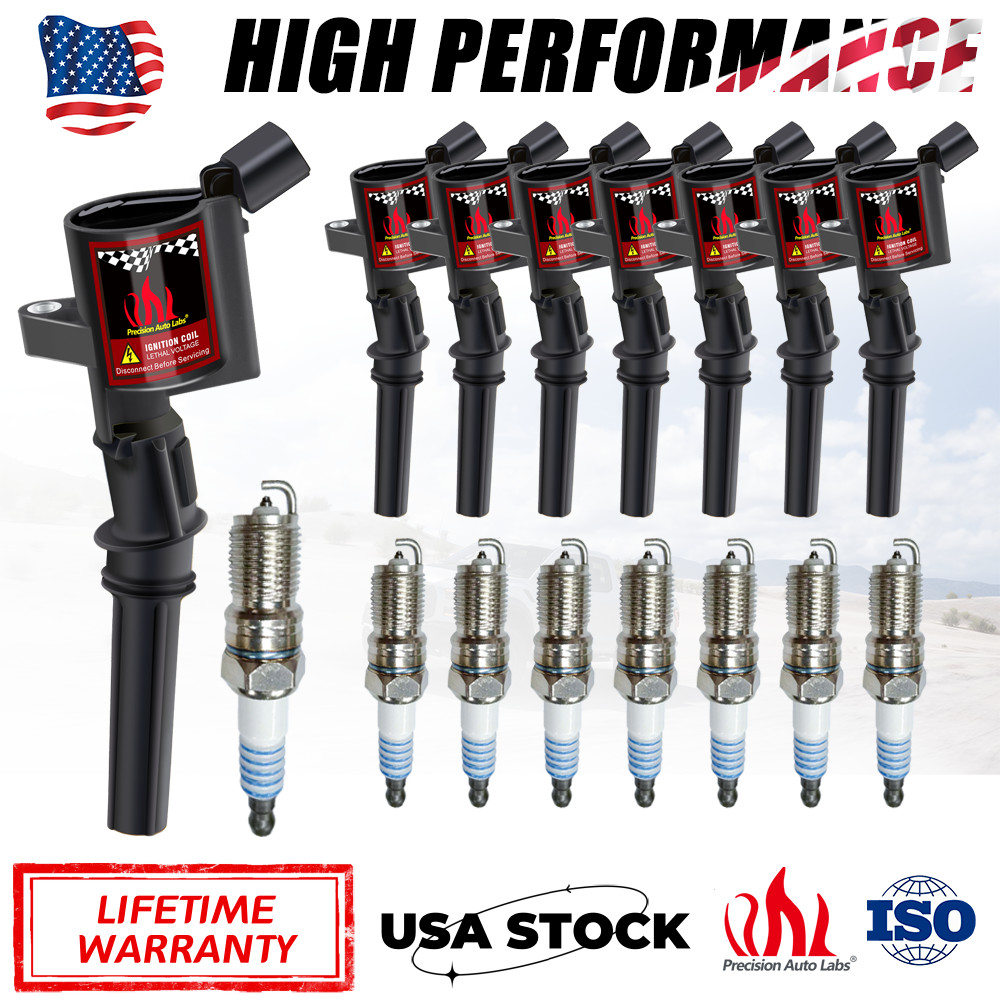 Kit de 8 bobinas de ignición y bujías de punta de iridio para Ford F-150 4.6 5.4