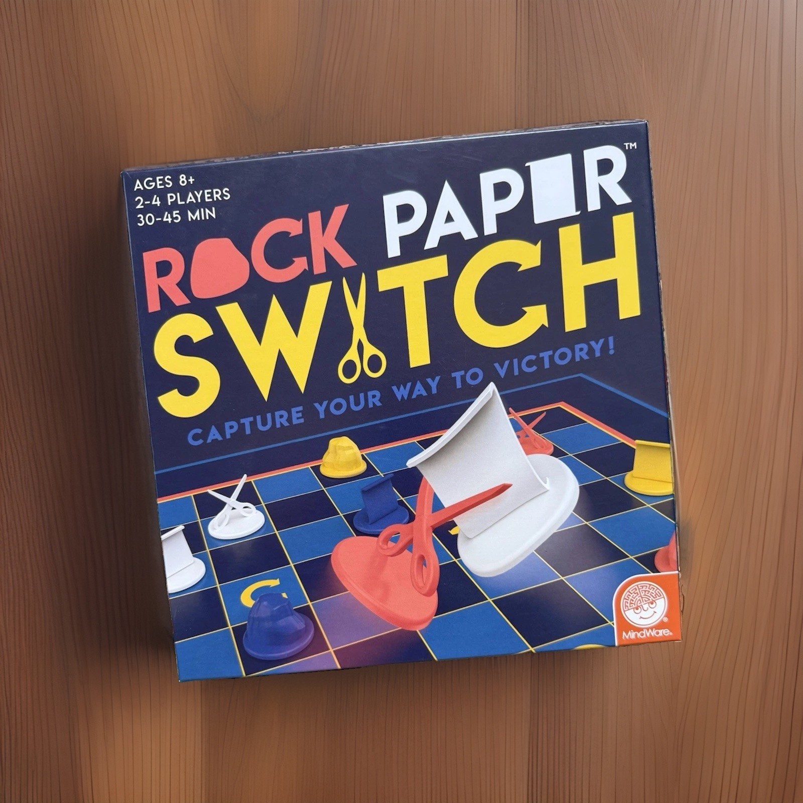 MindWare Rock Paper Switch Strategy Board Game, Easy to Learn, 2-4, Age 8+