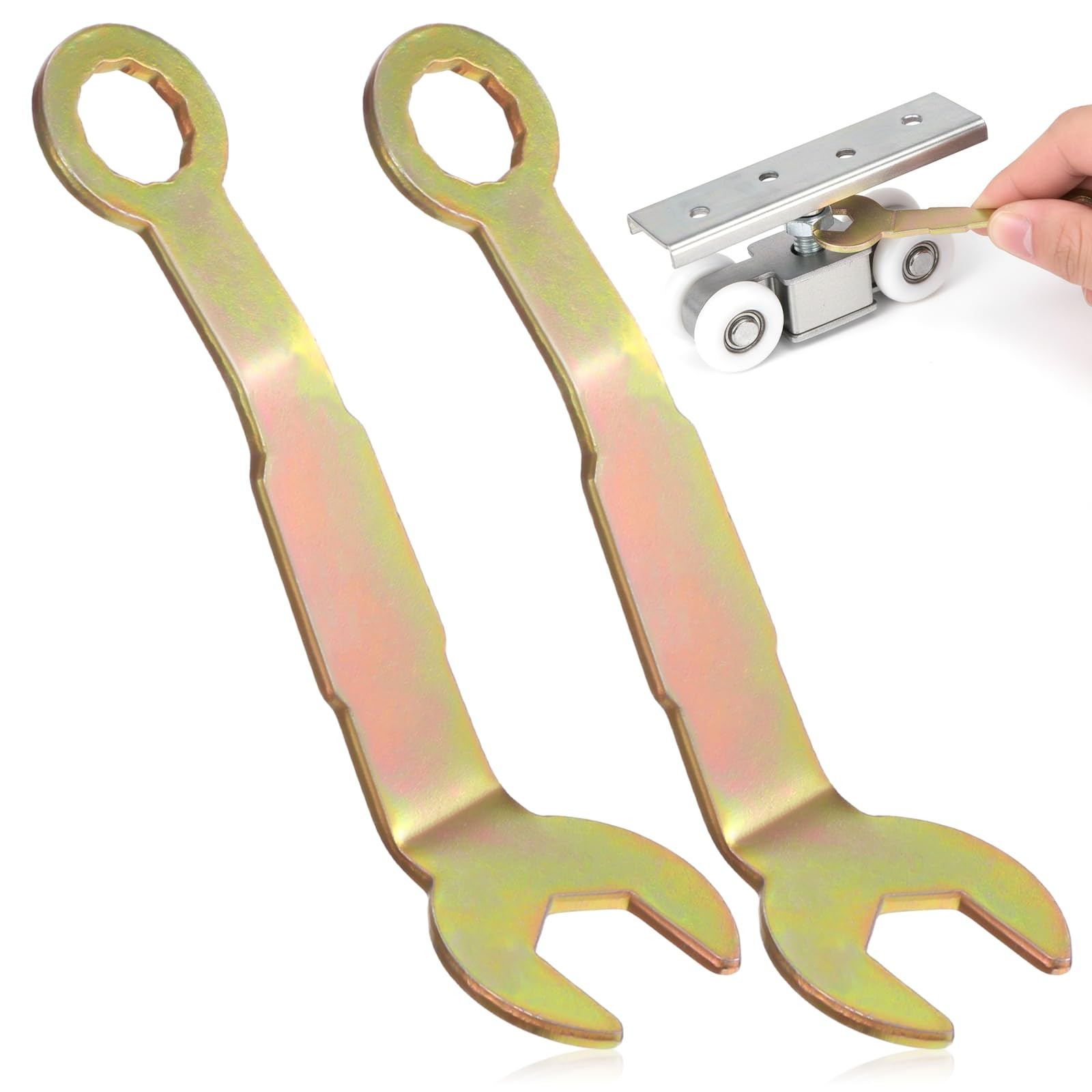 2pcs Pivot Pocket Door Wrench 3/8" Adjustment Bi-Fold Yellow