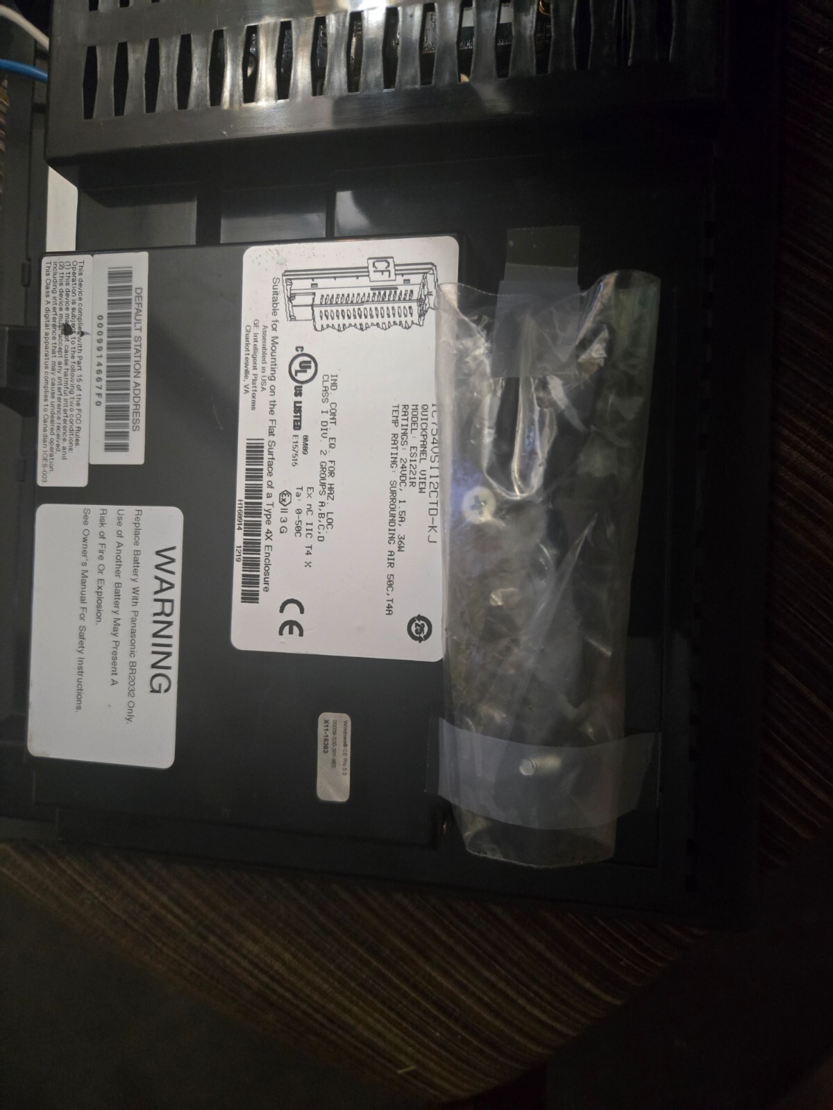 GE Fanuc QuickPanel View IC754VBI12CTD-JK ES1221 HMI Operator Interface 🇺🇸