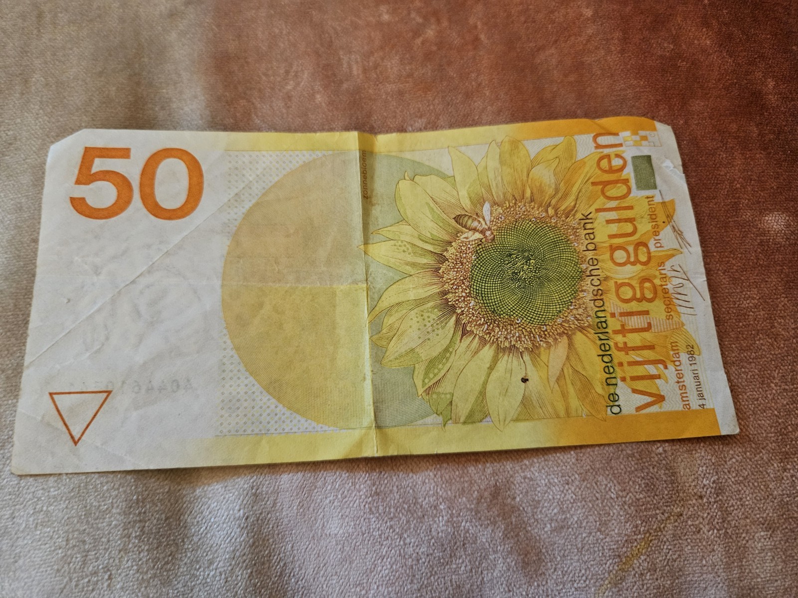 Netherlands 50 Gulden 1982 Circulated Note