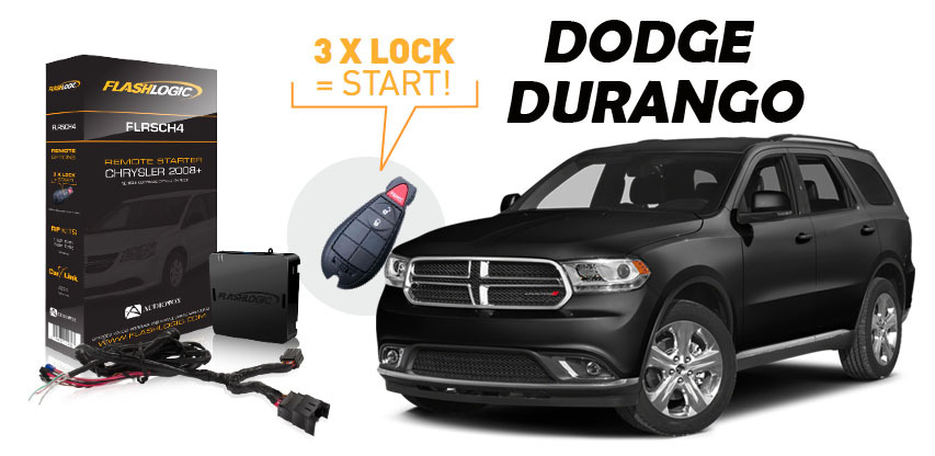 Flashlogic Add-On Remote Starter for DODGE DURANGO 2012 Plug & Play