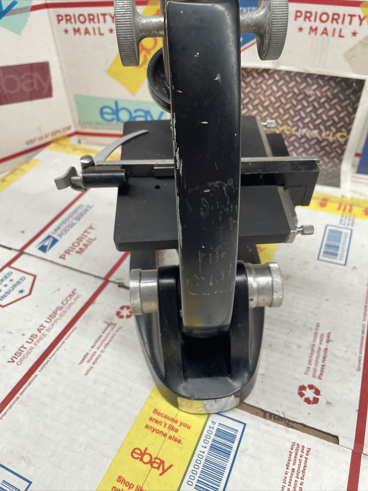 VINTAGE BAUSCH & LOMB MICROSCOPE # 16033-443