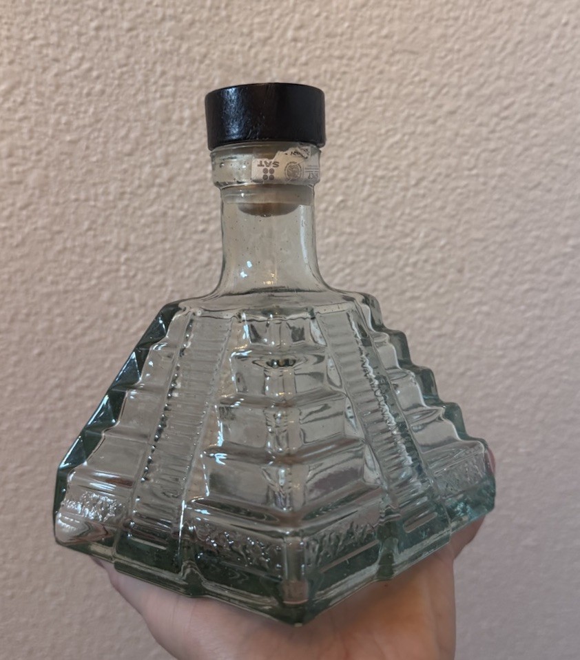 Pyramid Empty Tequila Bottle Decorative