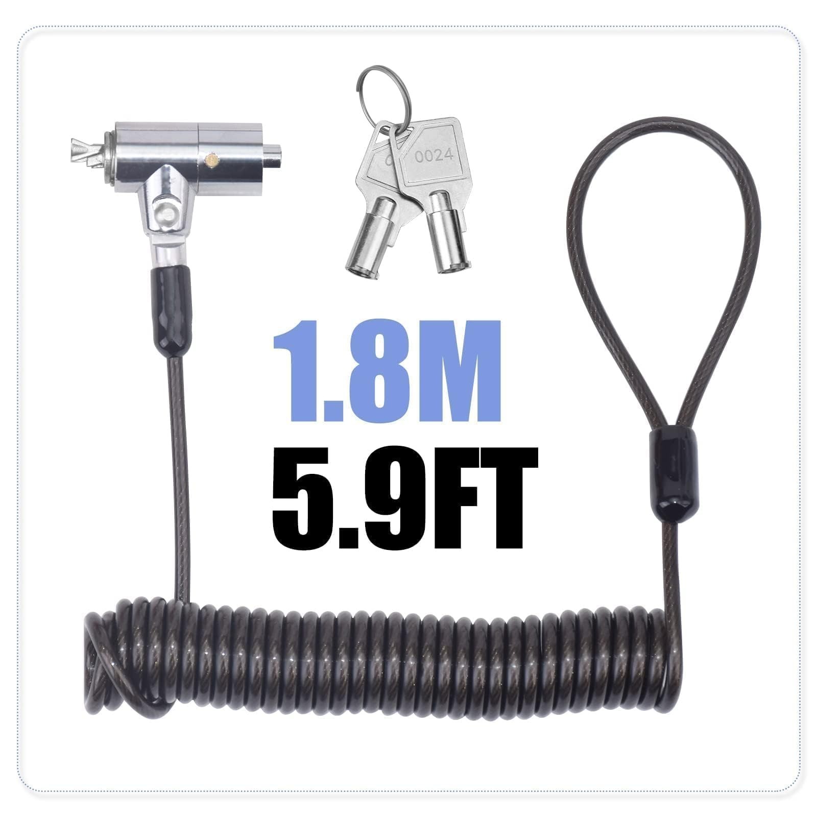 Laptop Cable Lock for 5.9FT Cable Lock for Laptop Anti Theft Security Locking...