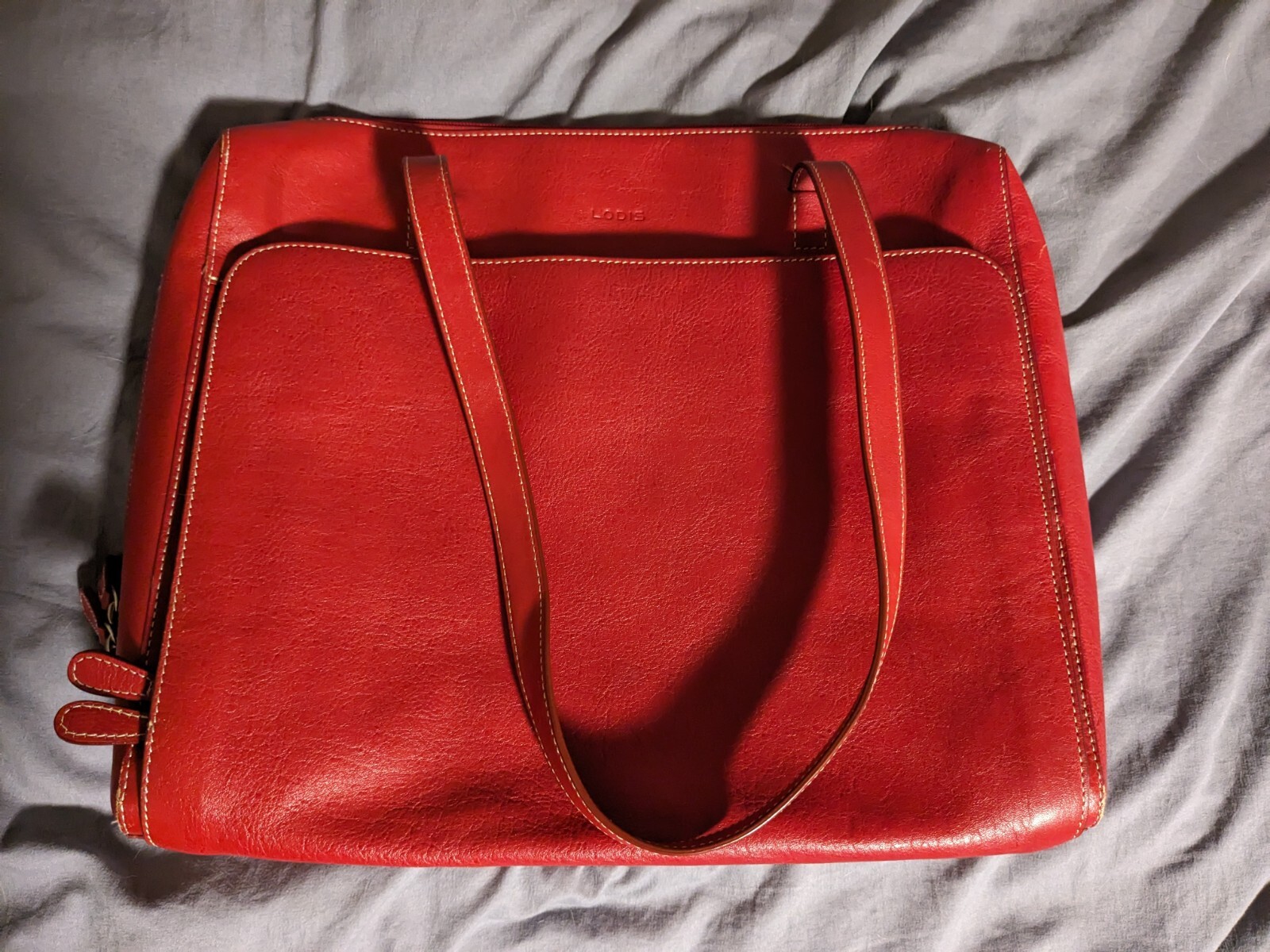 LODIS Genuine Leather Laptop Bag - 15" - Excellent Condition