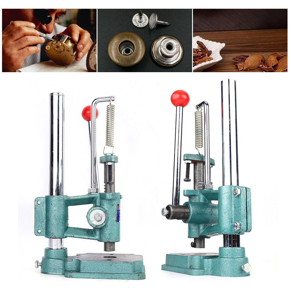 Leather Hole Puncher Hand Punch Machine Manual Embossing Imprinting Press Tool