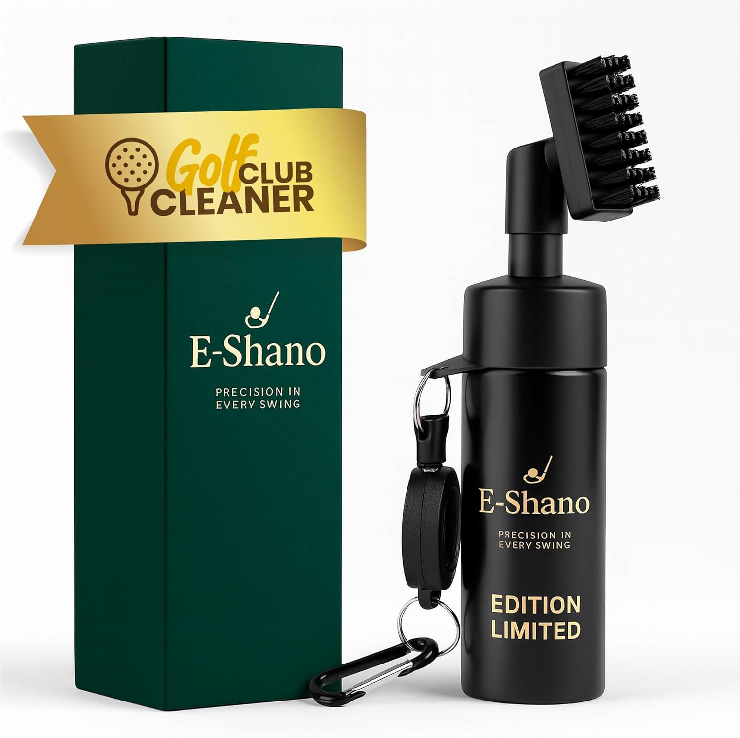 Golf Club Cleaner Brush with Water Spray-2-In-1Groove Cleaner, Ultra Strong Magn