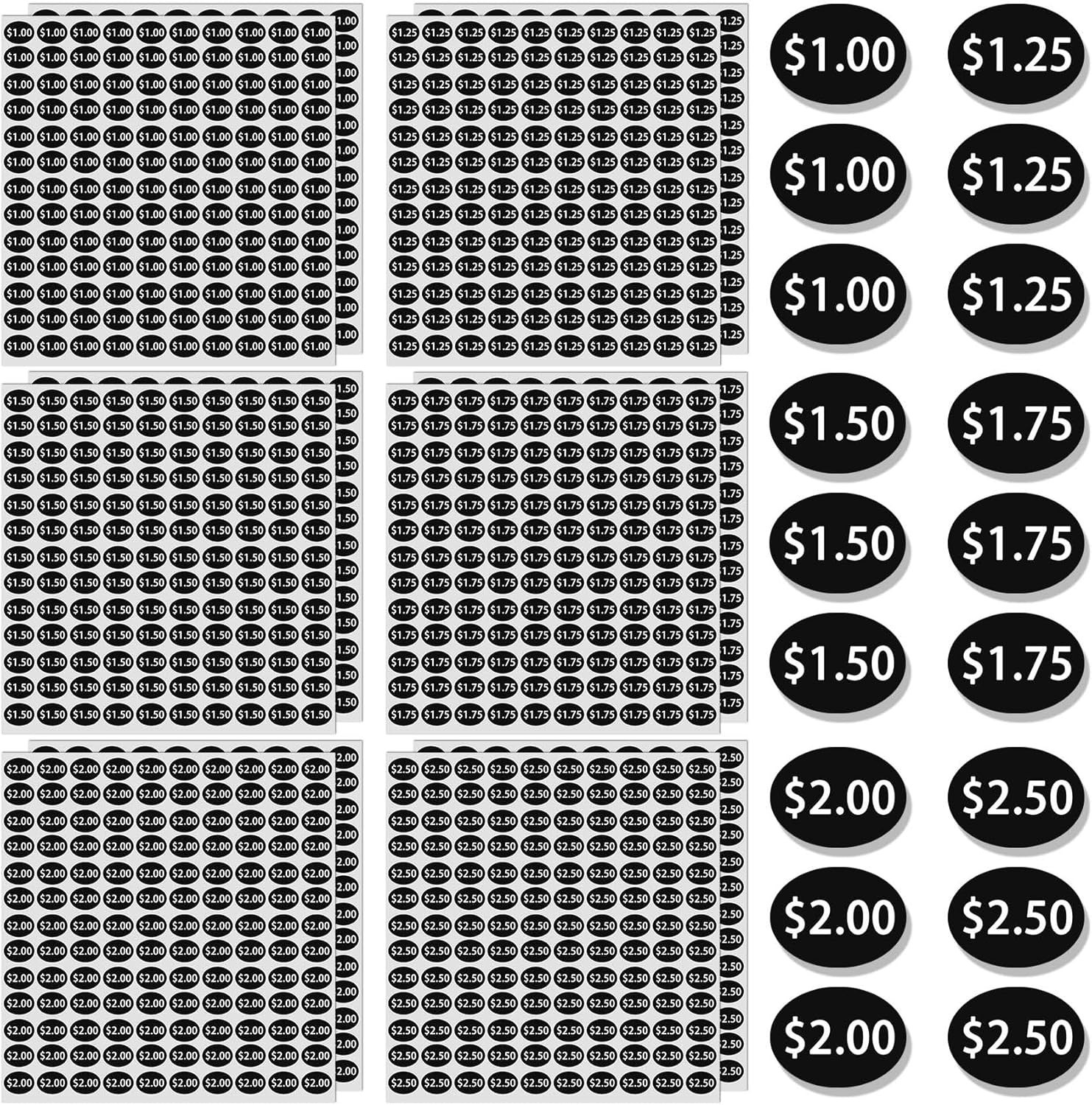 1560Pcs Vending Machine Price Labels, 12 Sheets Snack Vending Machine Labels Sti