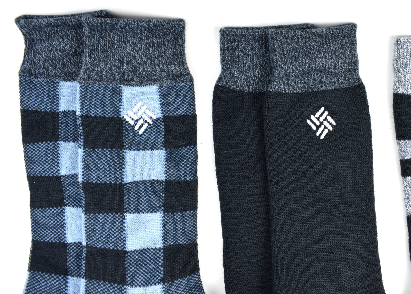 Columbia Men's Fleece interior Thermal Crew Socks 4-Pair Fit Men's Shoe Sz 6-12