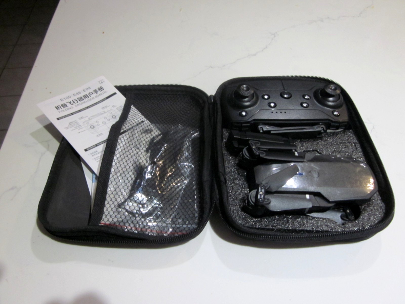 Super Endurance Foldable Drone /Black  With Carry Case